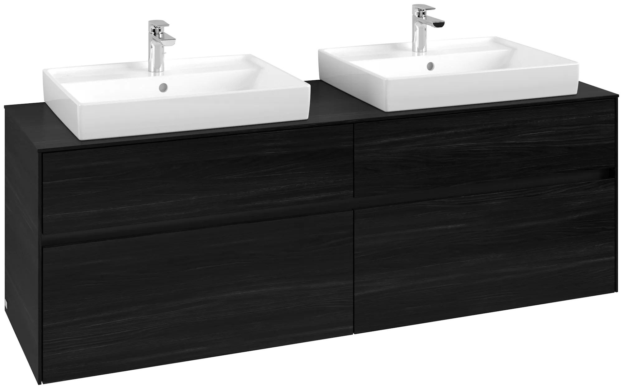 Villeroy & Boch Collaro Waschbeckenunterschrank 1600x548x500mm Black Oak