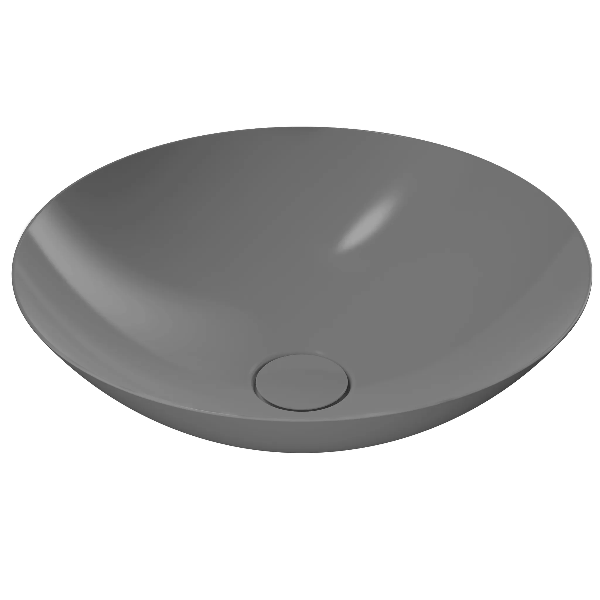 Waschtischschale ⌀ 45 × 15,3 cm in cool grey 30, mit Perl-Effekt Waschtischschale ⌀ 45 × 15,3 cm in cool grey 30, mit Perl-Effekt