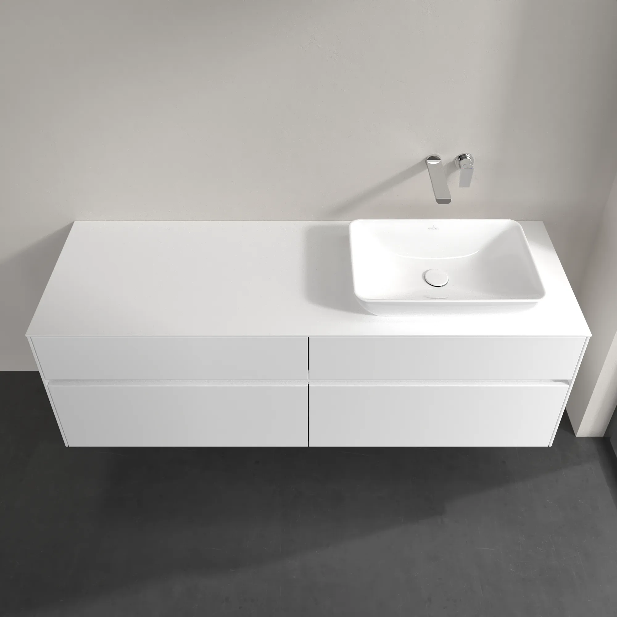 Villeroy & Boch Collaro Waschbeckenunterschrank C12200, 1600x548x500mm, White Matt