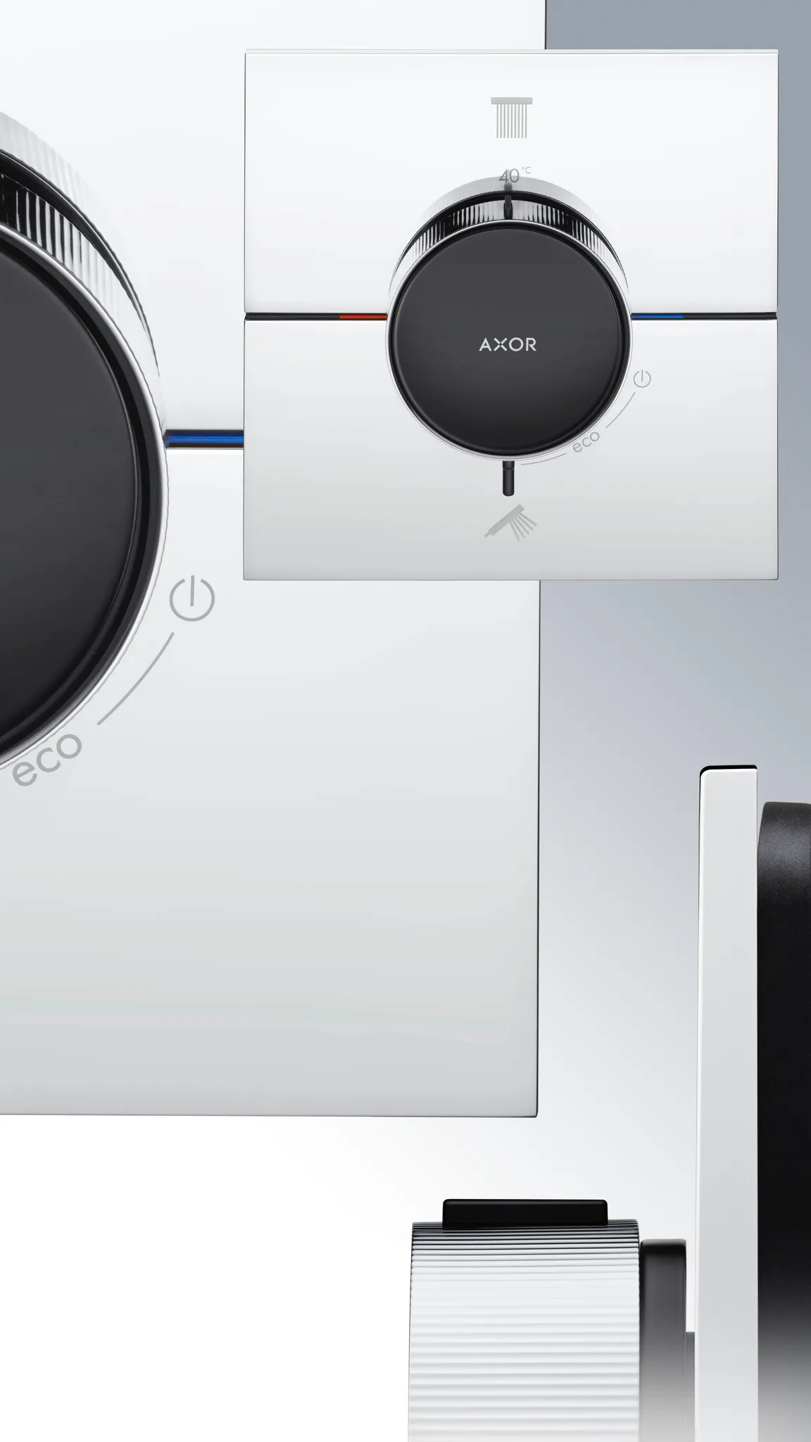 AXOR ShowerSelect ID Thermostat Unterputz eckig für 2 Verbraucher Chrom