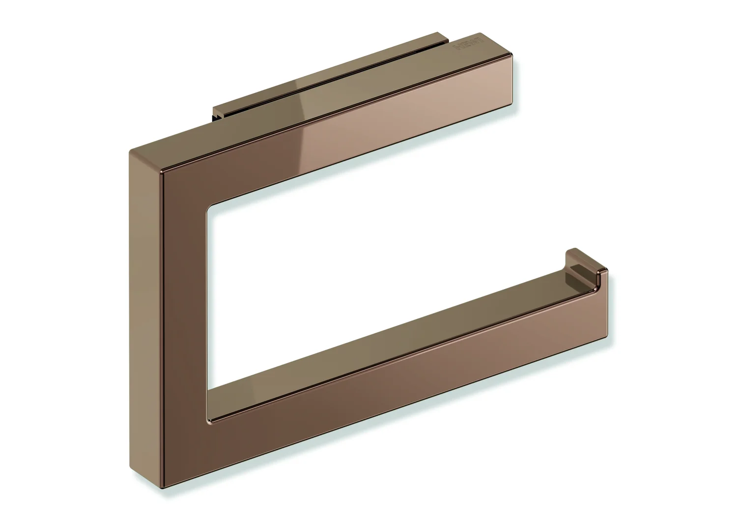 HEWI WC-Papierhalter System 900Q, klappbar, PVD Kupfer glänzend, 140 mm breit, 90 mm hoch, 22 mm tief