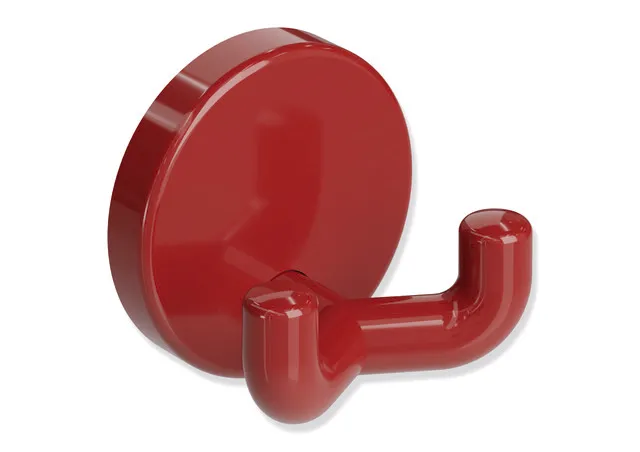 HEWI Doppelhaken Serie 801 Rubinrot
