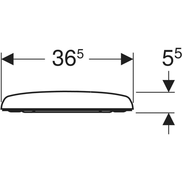 Geberit WC-Sitz „Renova“ 365 × 450 × 55 mm Geberit WC-Sitz „Renova“ 365 × 450 × 55 mm