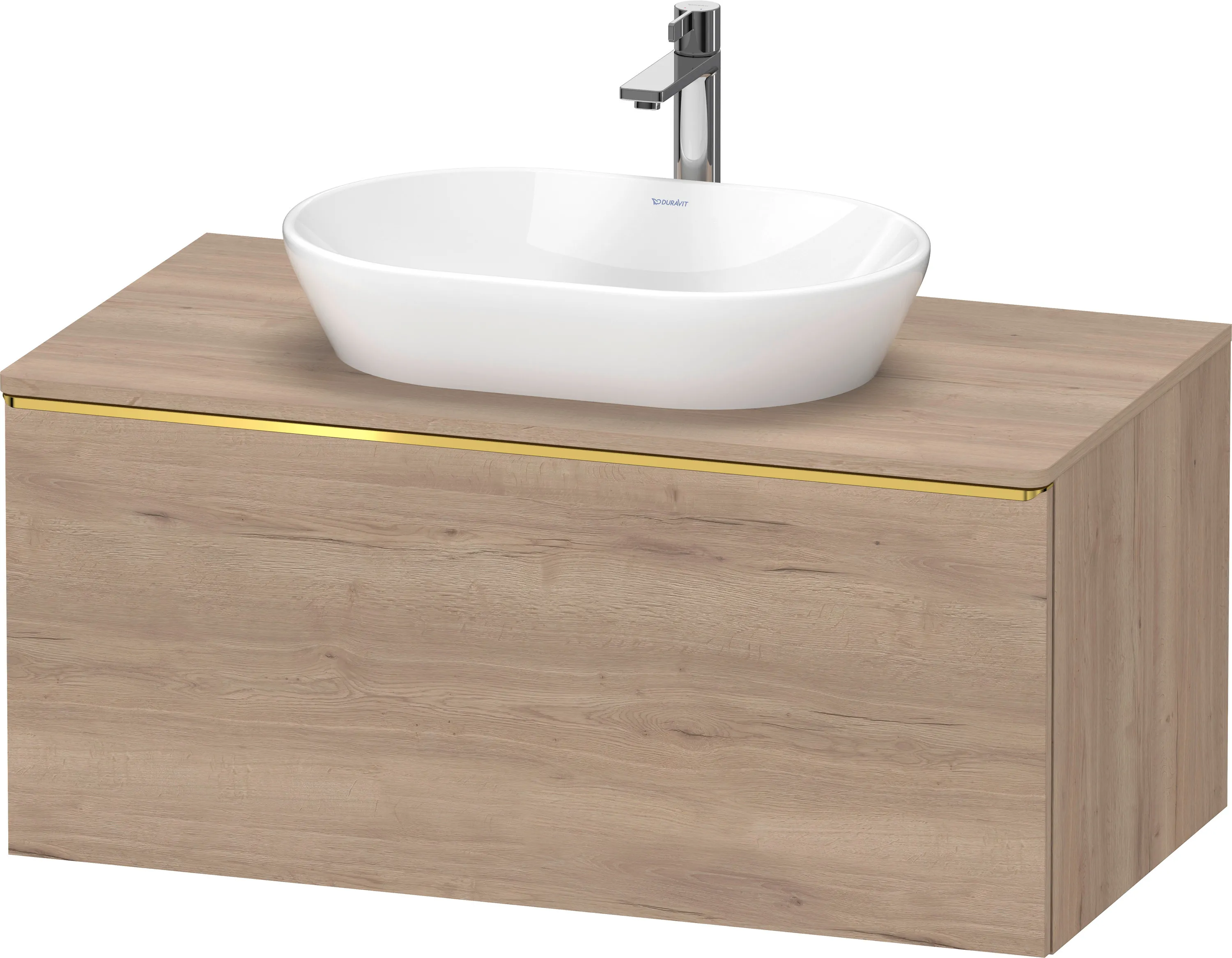 Duravit Waschtischunterschrank wandhängend „D-Neo“ 100 × 45,9 × 55 cm Eiche Marmoriert