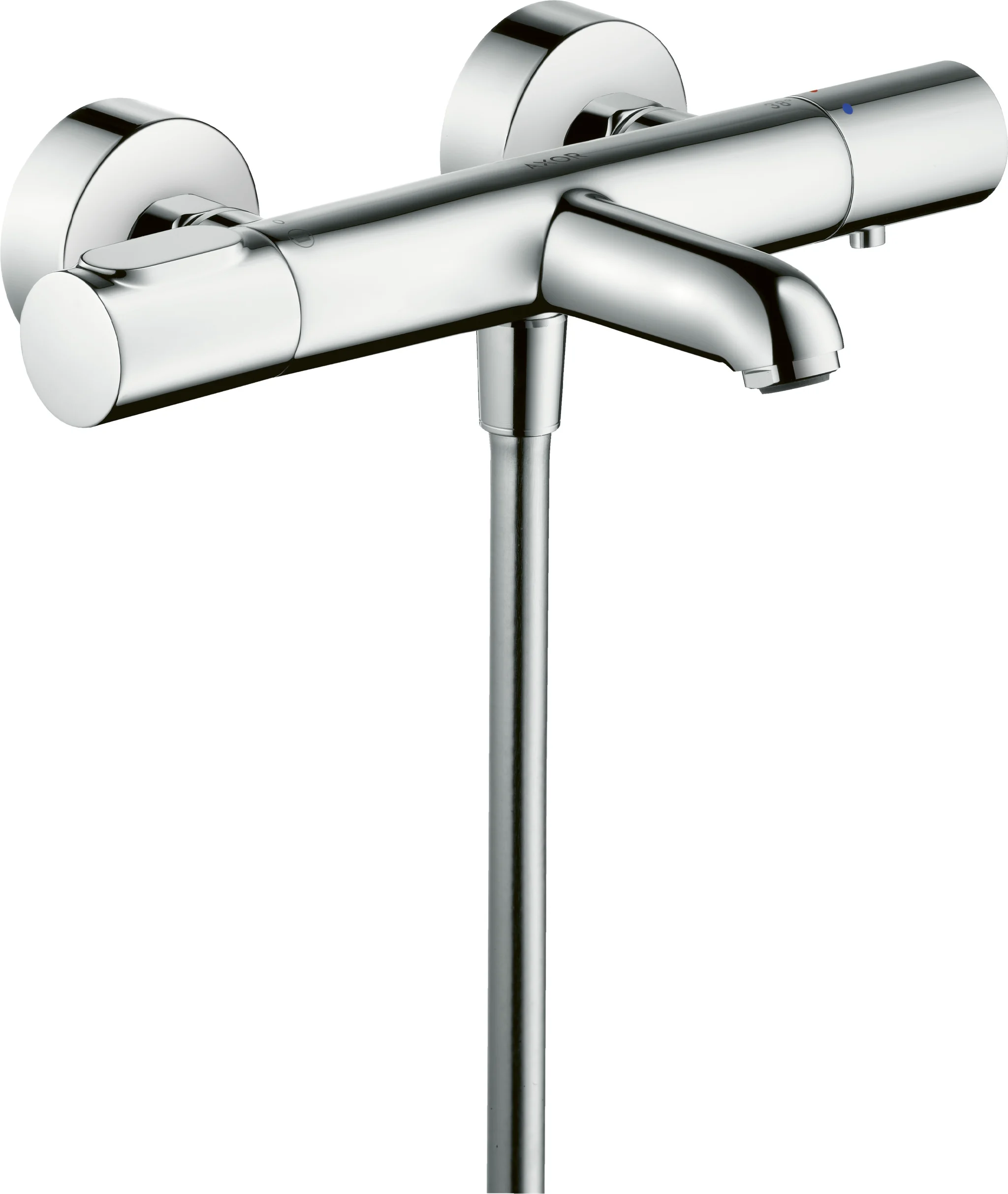 Hansgrohe Axor Citterio M Wannenthermostat Aufputz, Chrom, Ausladung 180 mm, 2 Verbraucher