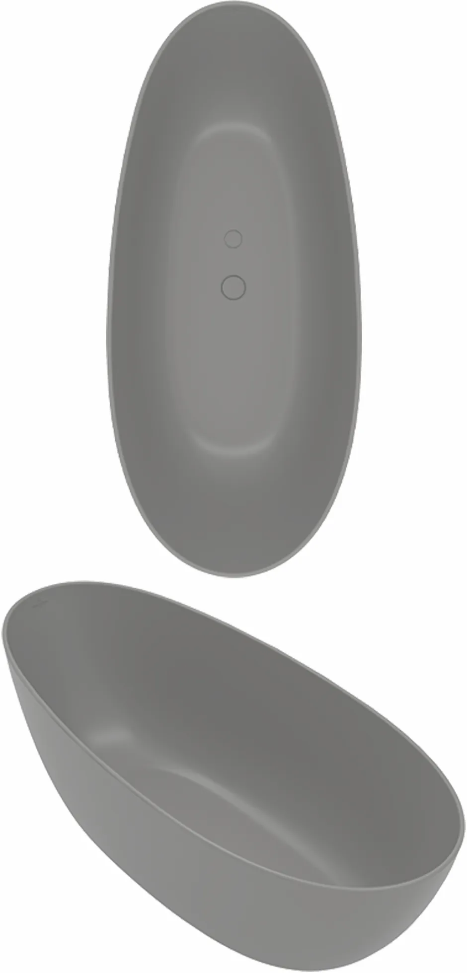 Villeroy & Boch Badewanne „Antao“ freistehend oval 170 × 75 cm in Almond
