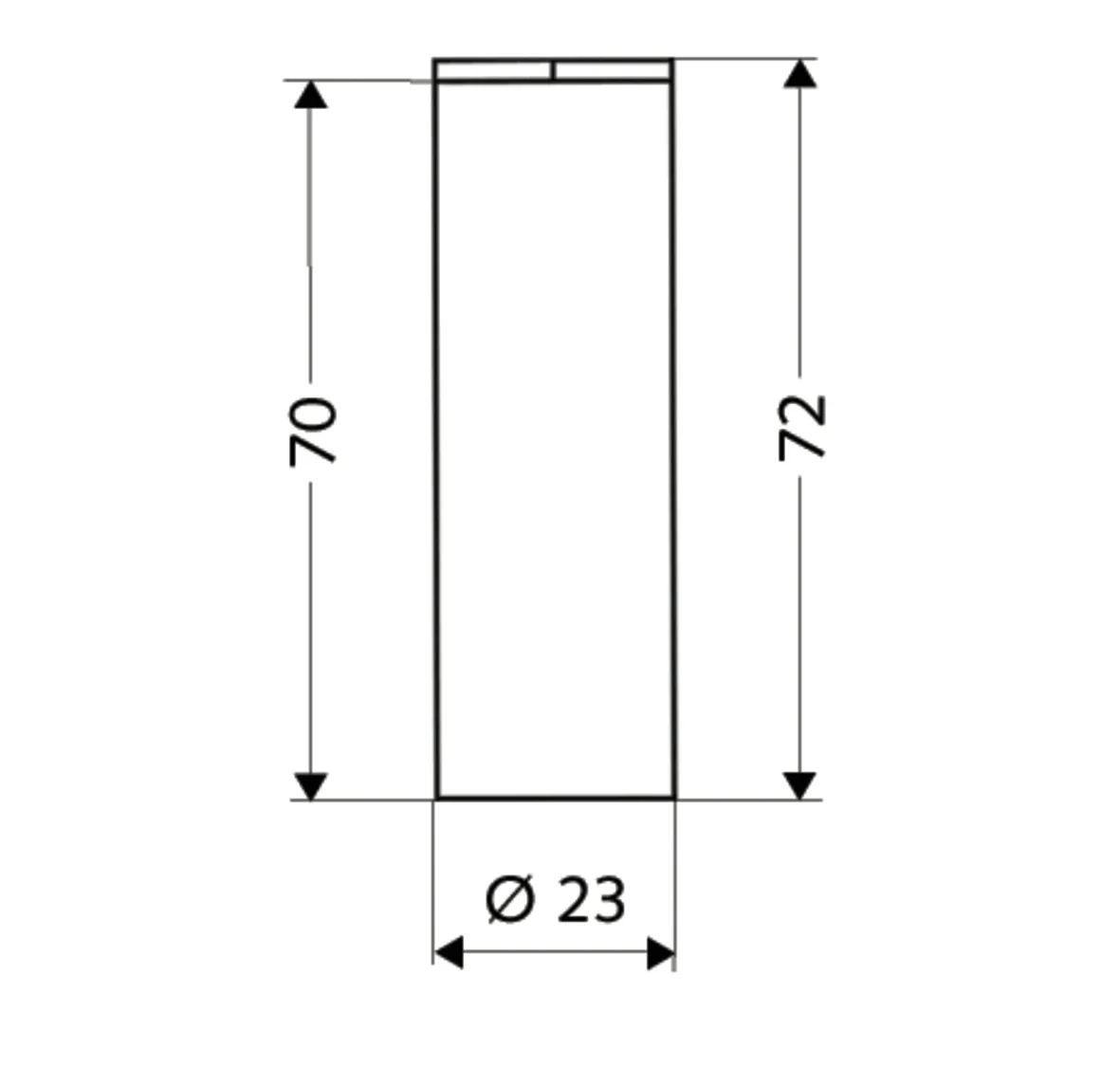 Eckventil Designblende, Baulänge: 70 mm, DN 10 G 3/8 IG, chrom