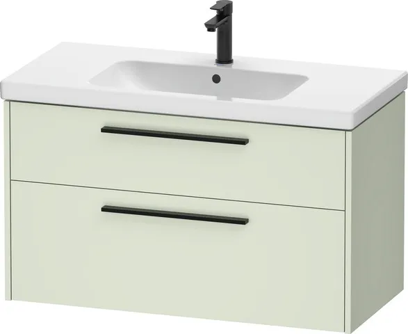 Duravit Waschtischunterschrank Wandhängend „D-Code“ 98,4 × 55,5 × 46 cm in Blassgrün Matt Duravit Waschtischunterschrank Wandhängend „D-Code“ 98,4 × 55,5 × 46 cm in Blassgrün Matt