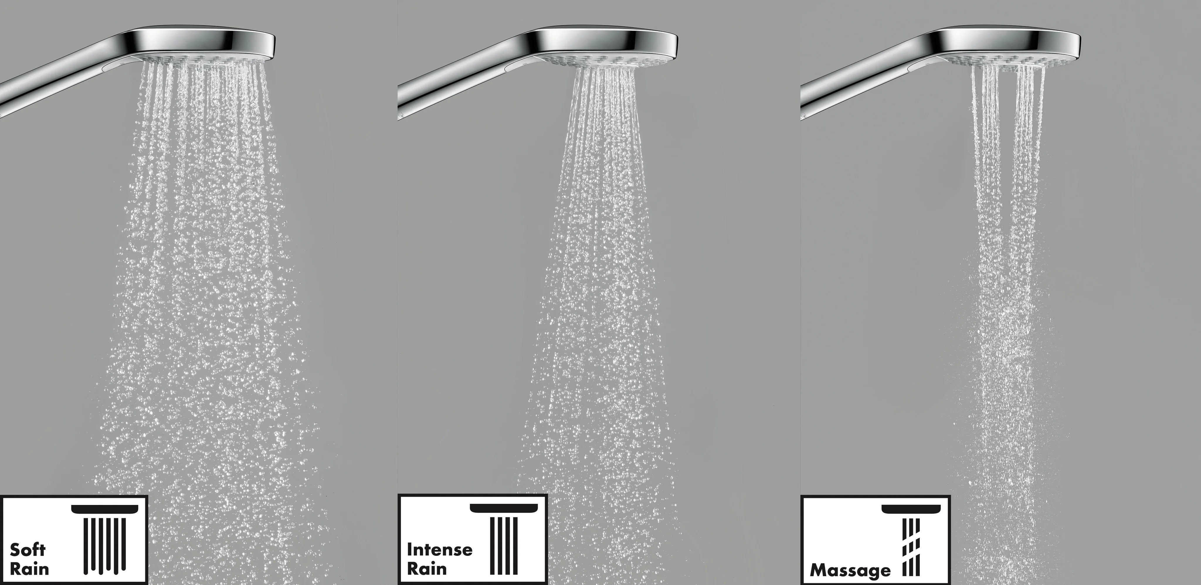 Hansgrohe Croma Select S Handbrause EcoSmart weiß/chrom, 110 mm Brausekopfgröße, SoftRain, IntenseRain, Massagestrahl, QuickClean Hansgrohe Croma Select S Handbrause EcoSmart weiß/chrom, 110 mm Brausekopfgröße, SoftRain, IntenseRain, Massagestrahl, QuickClean