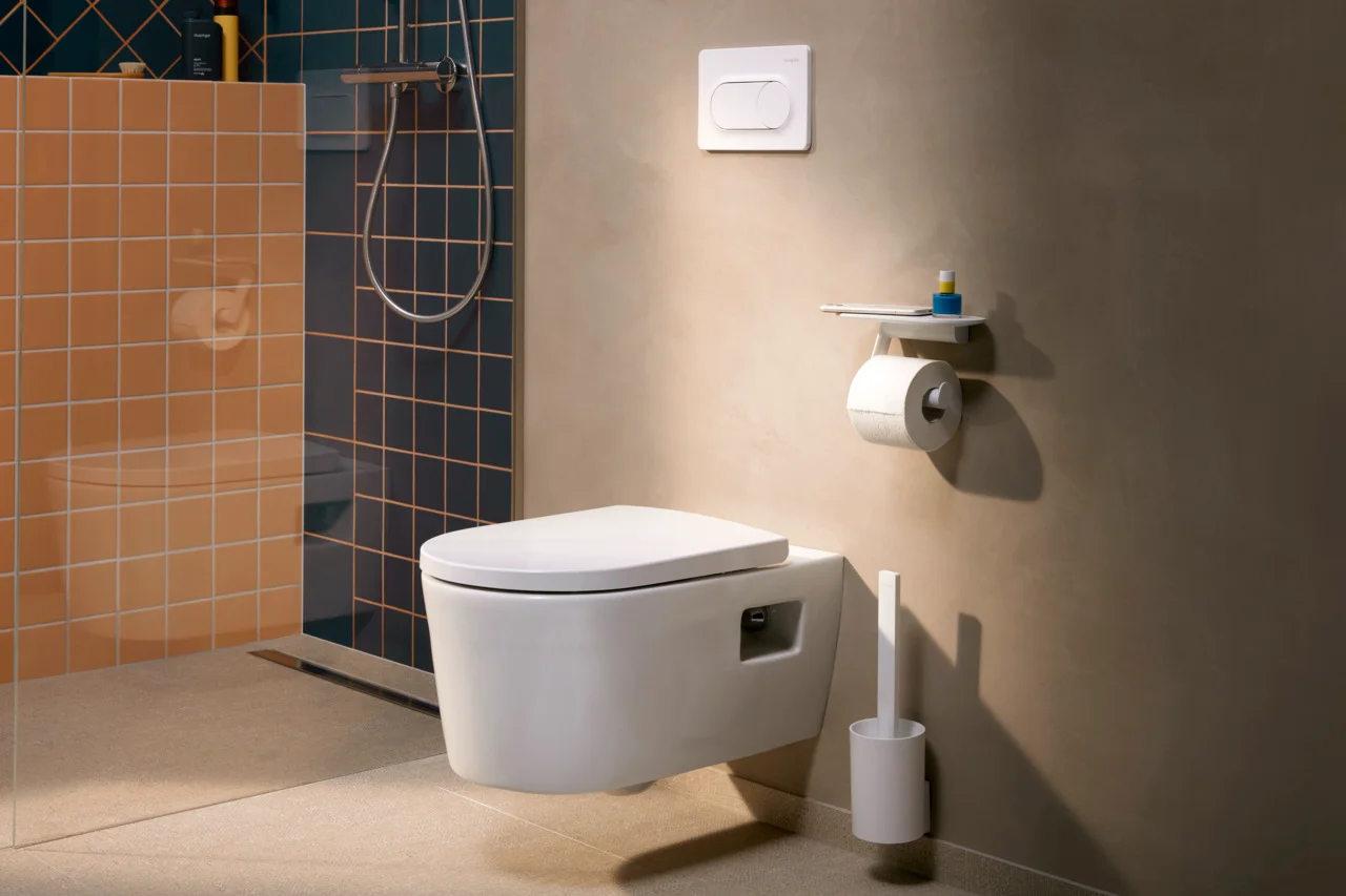 Hansgrohe EluPura Original S Wand-WC-Set, glänzend, 540 mm, AquaChannel Flush, SoftClose, QuickRelease