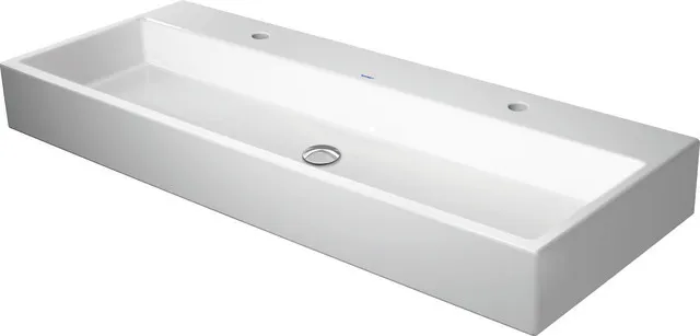 Duravit Waschtisch Vero Air, weiß Hochglanz, 1200 mm, 1 Becken, 2 Waschplätze, Hahnlochbank, geschliffene Unterseite Duravit Waschtisch Vero Air, weiß Hochglanz, 1200 mm, 1 Becken, 2 Waschplätze, Hahnlochbank, geschliffene Unterseite