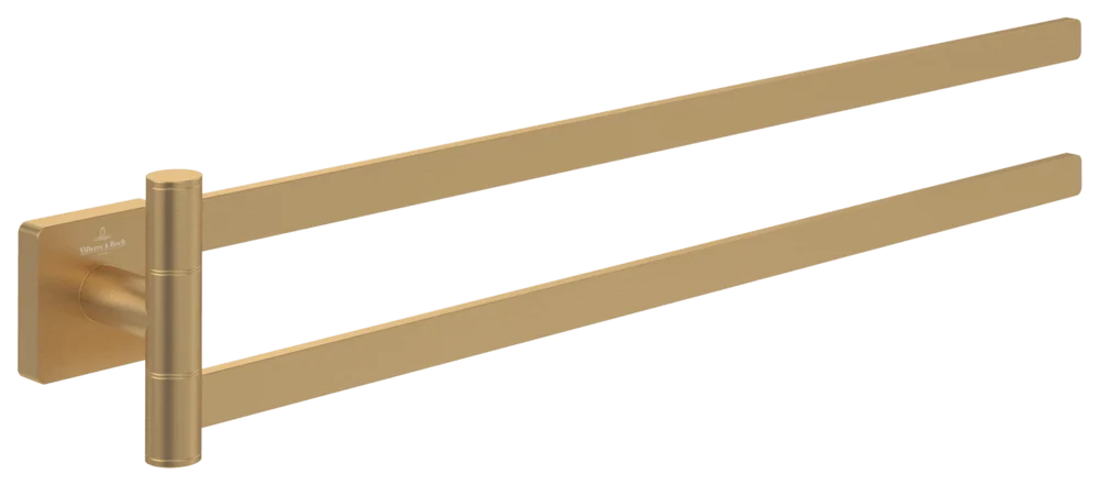 Villeroy & Boch Elements - Striking Handtuchhalter zweiarmig 50x432x82mm Brushed Gold
