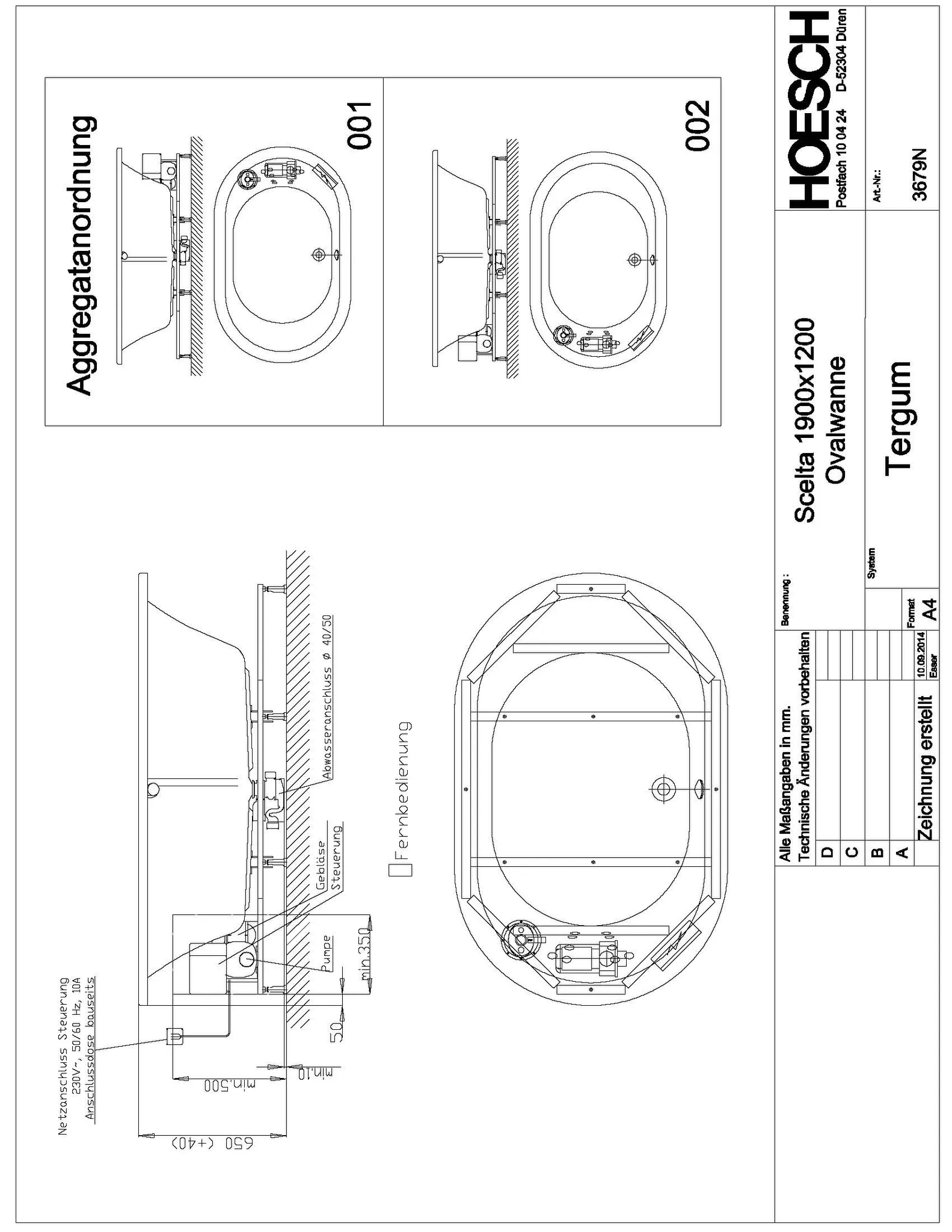 Hoesch Whirlwanne „Scelta“ mit Whirlsystem „Tergum“ oval 190 × 120 cm in Weiß Hoesch Whirlwanne „Scelta“ mit Whirlsystem „Tergum“ oval 190 × 120 cm in Weiß