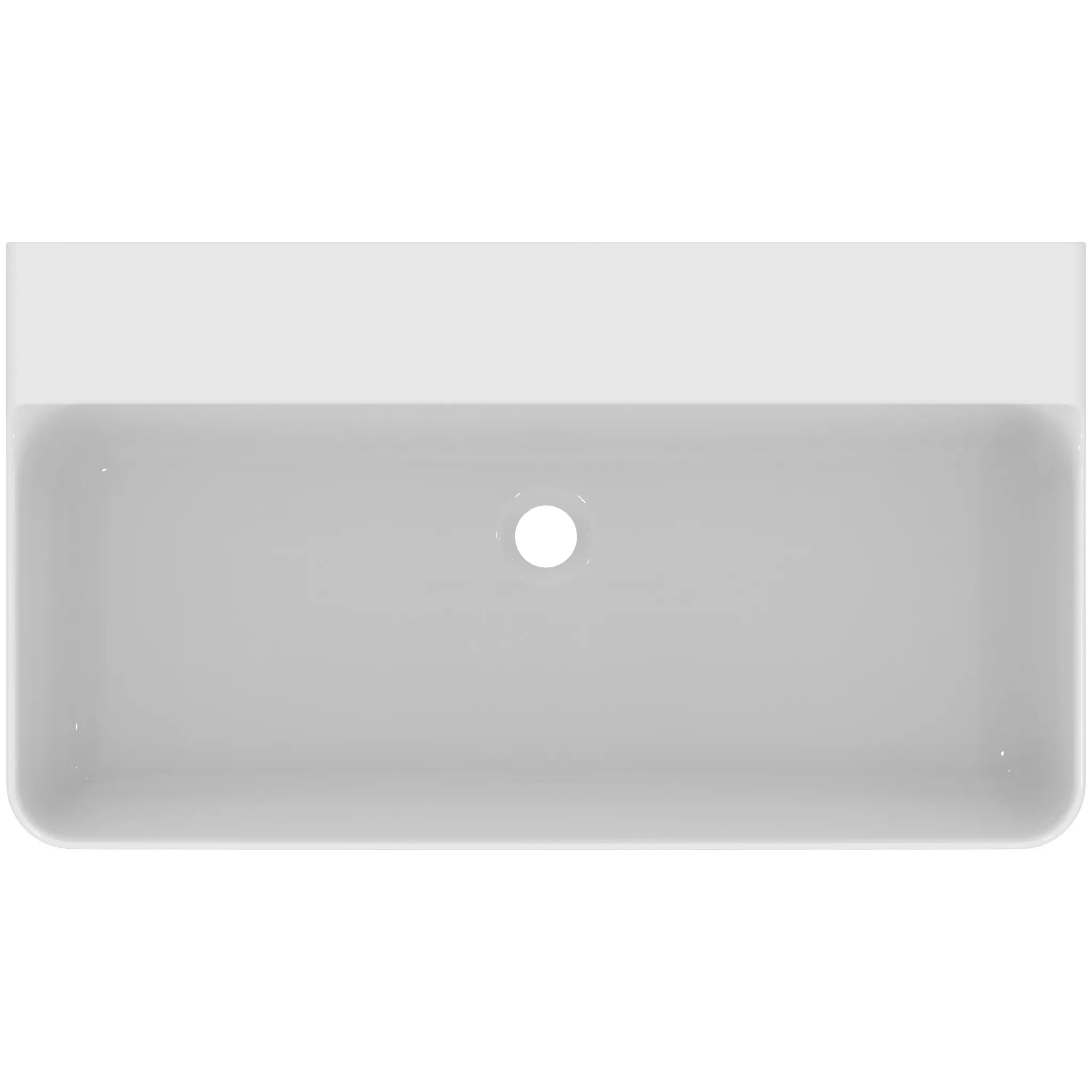 Waschbecken „Conca“ 80 × 45 × 14,5 cm in Weiß