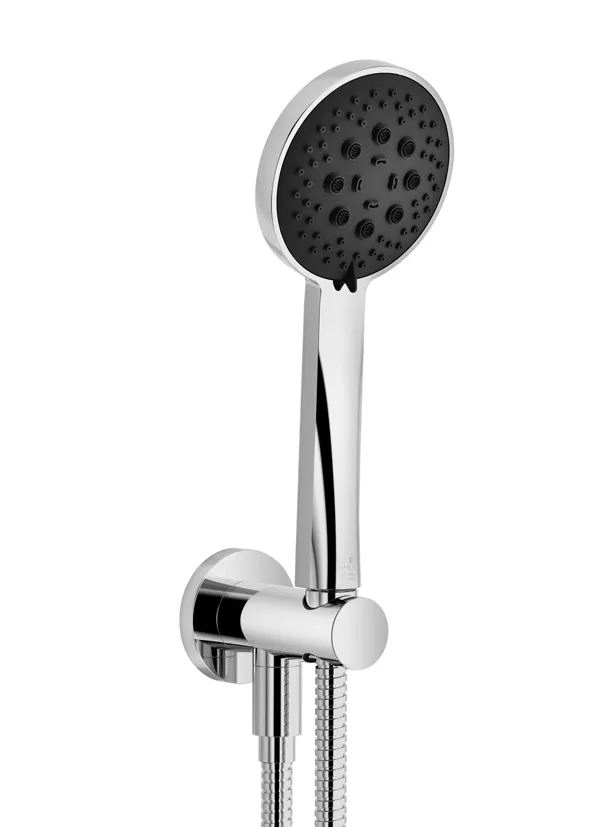 Dornbracht Schlauchbrausegarnitur SERIENSPEZIFISCH Gold gebürstet PVD mit FlowReduce, Durchfluss max. 6,8 l/min, 3-fach/5-fach verstellbar, Antikalk-System, Brauseschlauch 1250 mm, Anschluss 1/2"
