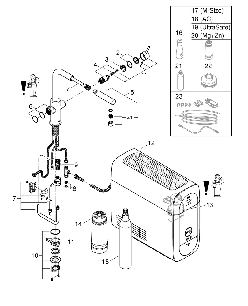 Grohe Starter Kit „Blue Home“ L-Auslauf, Einlochmontage in chrom Grohe Starter Kit „Blue Home“ L-Auslauf, Einlochmontage in chrom