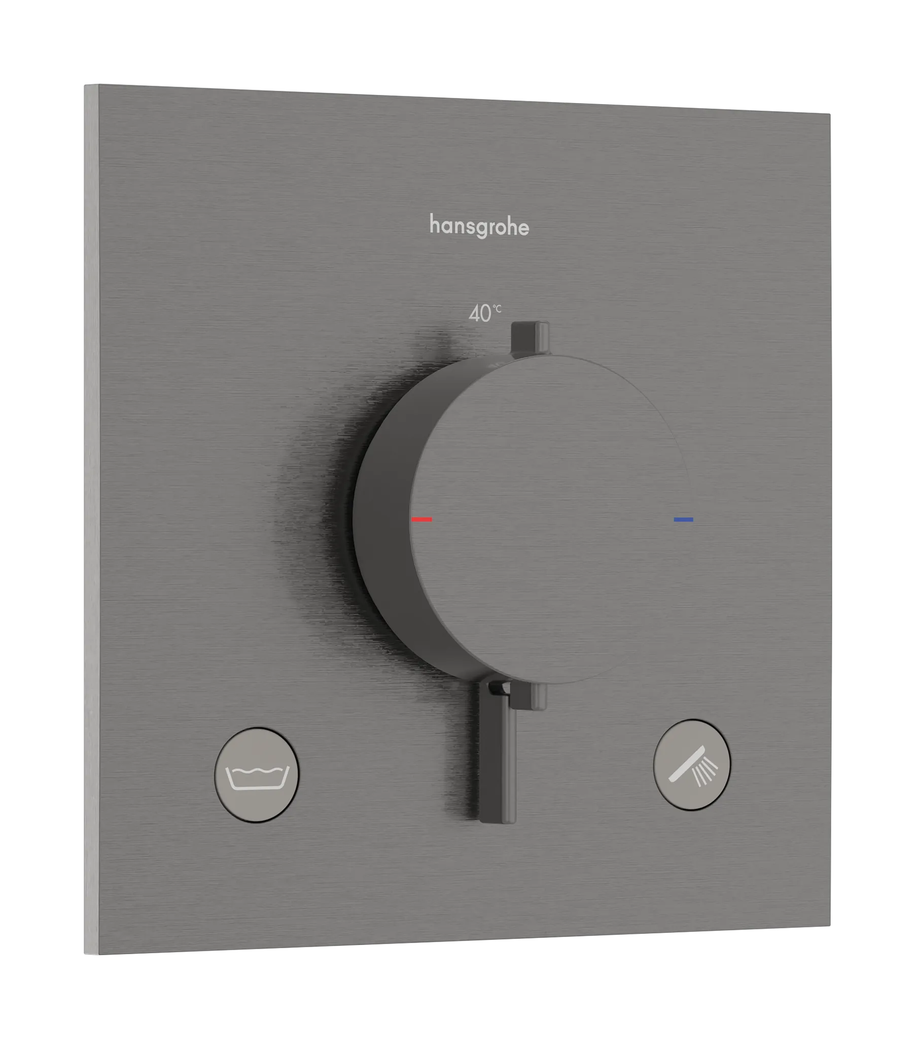 Hansgrohe Ecostat Comfort E Thermostat Unterputz 2 Verbraucher Brushed Black Chrome Hansgrohe Ecostat Comfort E Thermostat Unterputz 2 Verbraucher Brushed Black Chrome