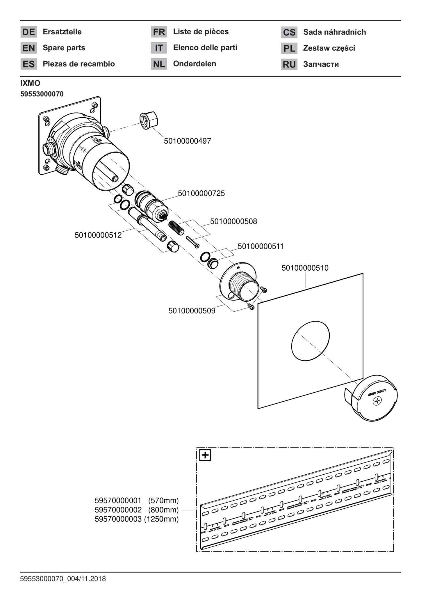 KEUCO IXMO Grundkörper für Thermostatarmatur Unterputz DN15 KEUCO IXMO Grundkörper für Thermostatarmatur Unterputz DN15