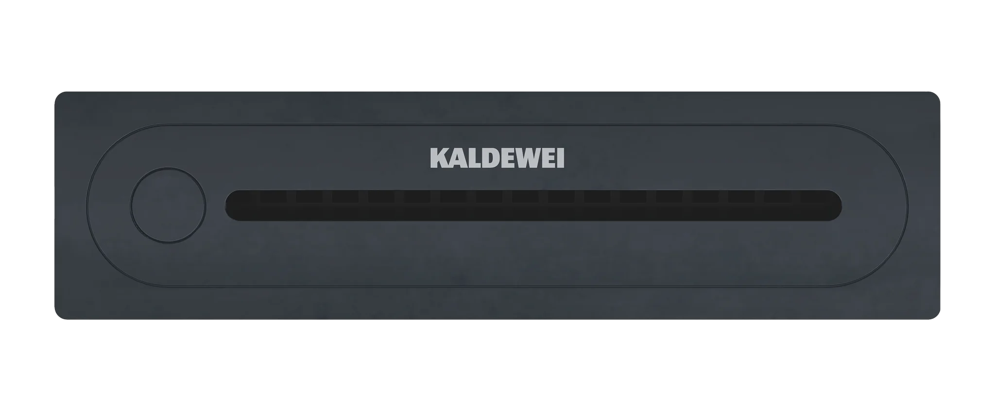 Kaldewei FLOWPOINT ZERO Punktablauf, 233 x 60 mm, schwarz matt, Modell 2410