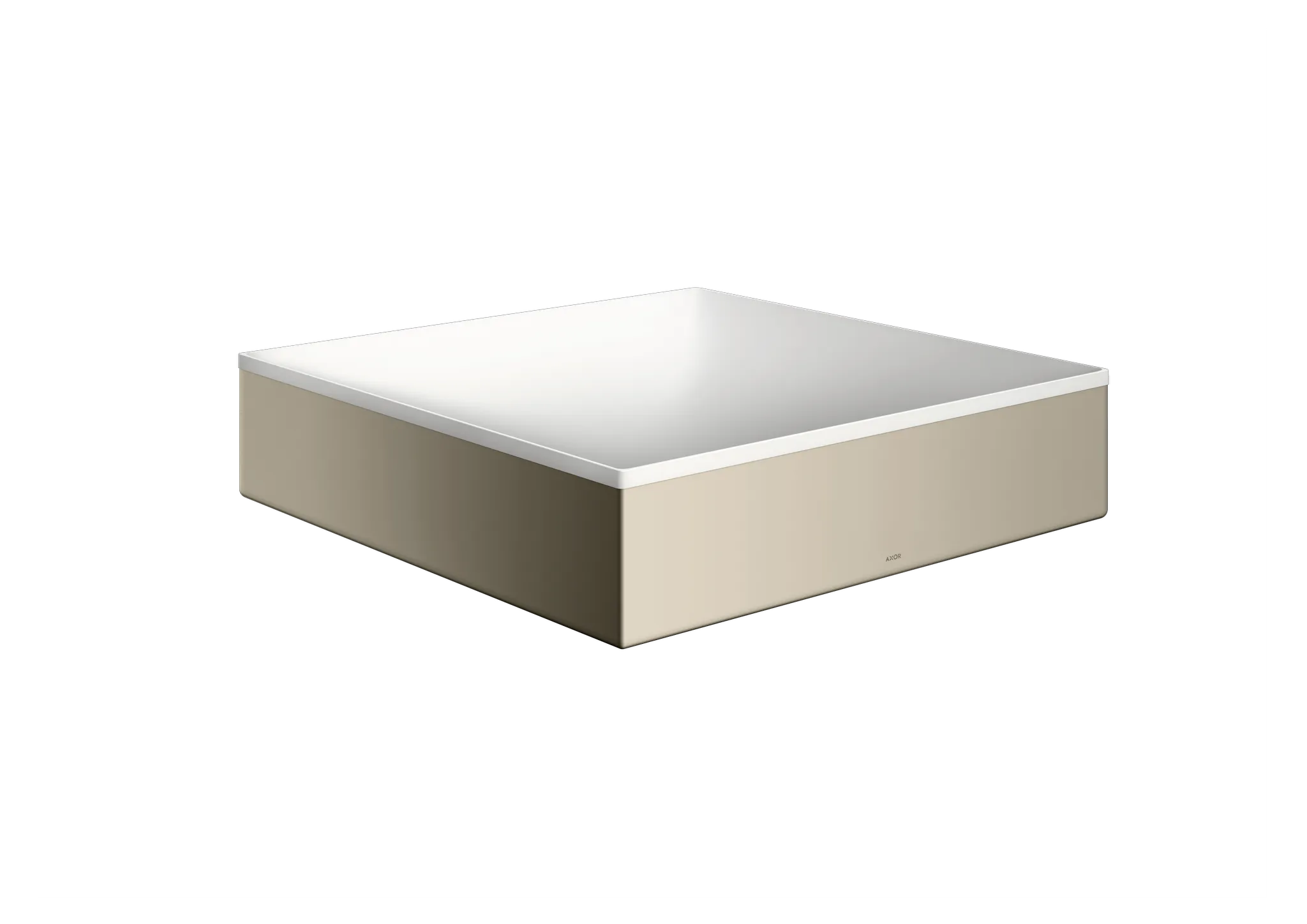 Hansgrohe AXOR Suite Waschbecken & Badewannen Aufsatzwaschtisch 400⁄400 ohne Hahnloch und Überlauf, Polished Nickel Hansgrohe AXOR Suite Waschbecken & Badewannen Aufsatzwaschtisch 400⁄400 ohne Hahnloch und Überlauf, Polished Nickel