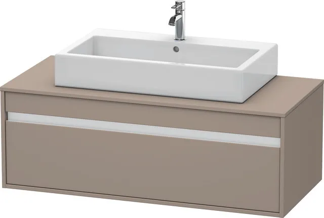 Duravit Waschtischunterschrank wandhängend „Ketho“ 120 × 42,6 × 55 cm Basalt Matt