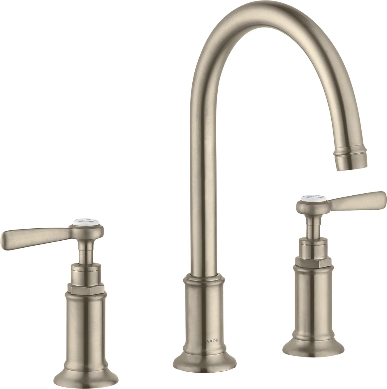 Hansgrohe AXOR Montreux 3-Loch Waschtischarmatur mit Hebelgriff in Chrom, Ausladung 175 mm, ComfortZone 180, Laminarstrahl, max. Durchfluss 5 l/min Hansgrohe AXOR Montreux 3-Loch Waschtischarmatur mit Hebelgriff in Chrom, Ausladung 175 mm, ComfortZone 180, Laminarstrahl, max. Durchfluss 5 l/min