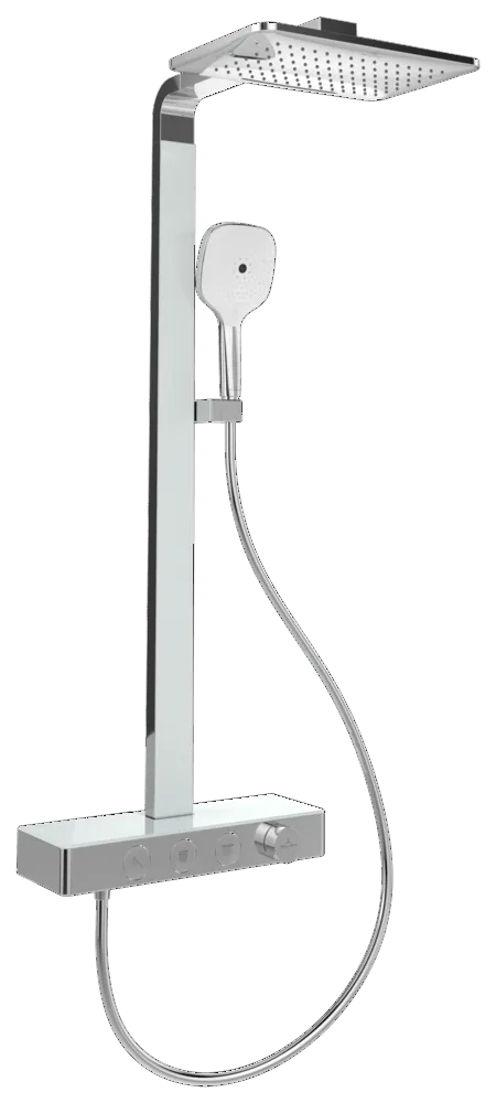 Gleitstangekombination „Infinity Showers“, Befestigung verdeckt in Chrom Gleitstangekombination „Infinity Showers“, Befestigung verdeckt in Chrom