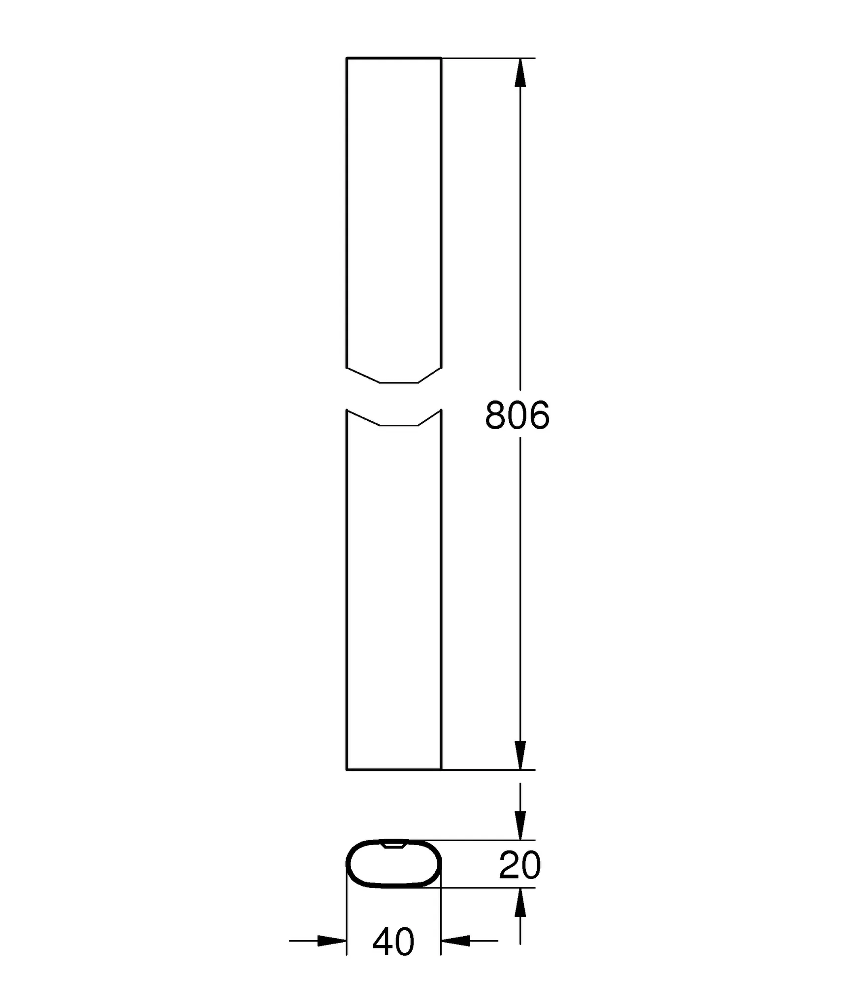 Ersatzrohr 48349, für Rainshower SmartControl Duschsysteme, Ersatz-Brauserohr 15 cm kürzer gegenüber Originalrohr für Duschsysteme, chrom Ersatzrohr 48349, für Rainshower SmartControl Duschsysteme, Ersatz-Brauserohr 15 cm kürzer gegenüber Originalrohr für Duschsysteme, chrom