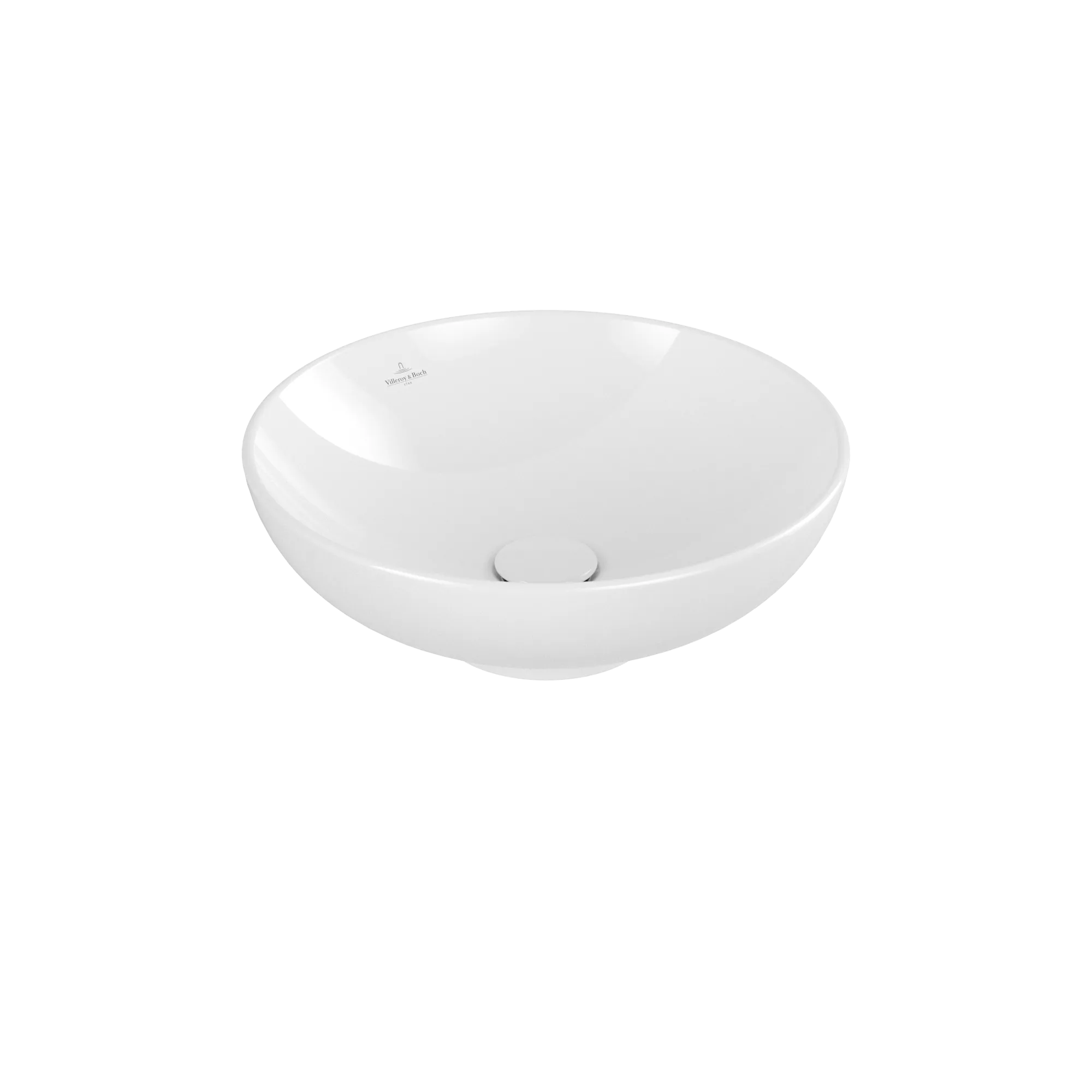 Villeroy & Boch Aufsatzwaschtisch aus TitanCeram „Loop & Friends“ ⌀ 420 mm, ohne Hahnlochbohrung in Weiß Alpin Farbe: Weiß Alpin / Größe: ⌀ 42 cm / Oberflächenveredelung: ohne Oberflächenveredelung / Überlauf: mit Überlauf Villeroy & Boch Aufsatzwaschtisch aus TitanCeram „Loop & Friends“ ⌀ 420 mm, ohne Hahnlochbohrung in Weiß Alpin Farbe: Weiß Alpin / Größe: ⌀ 42 cm / Oberflächenveredelung: ohne Oberflächenveredelung / Überlauf: mit Überlauf