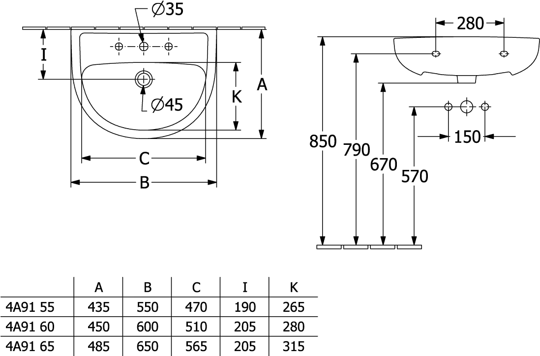 Villeroy & Boch Waschbecken „Newo“ 600 × 455 × 180 mm, Hahnlochposition mittig in Weiß Alpin Villeroy & Boch Waschbecken „Newo“ 600 × 455 × 180 mm, Hahnlochposition mittig in Weiß Alpin