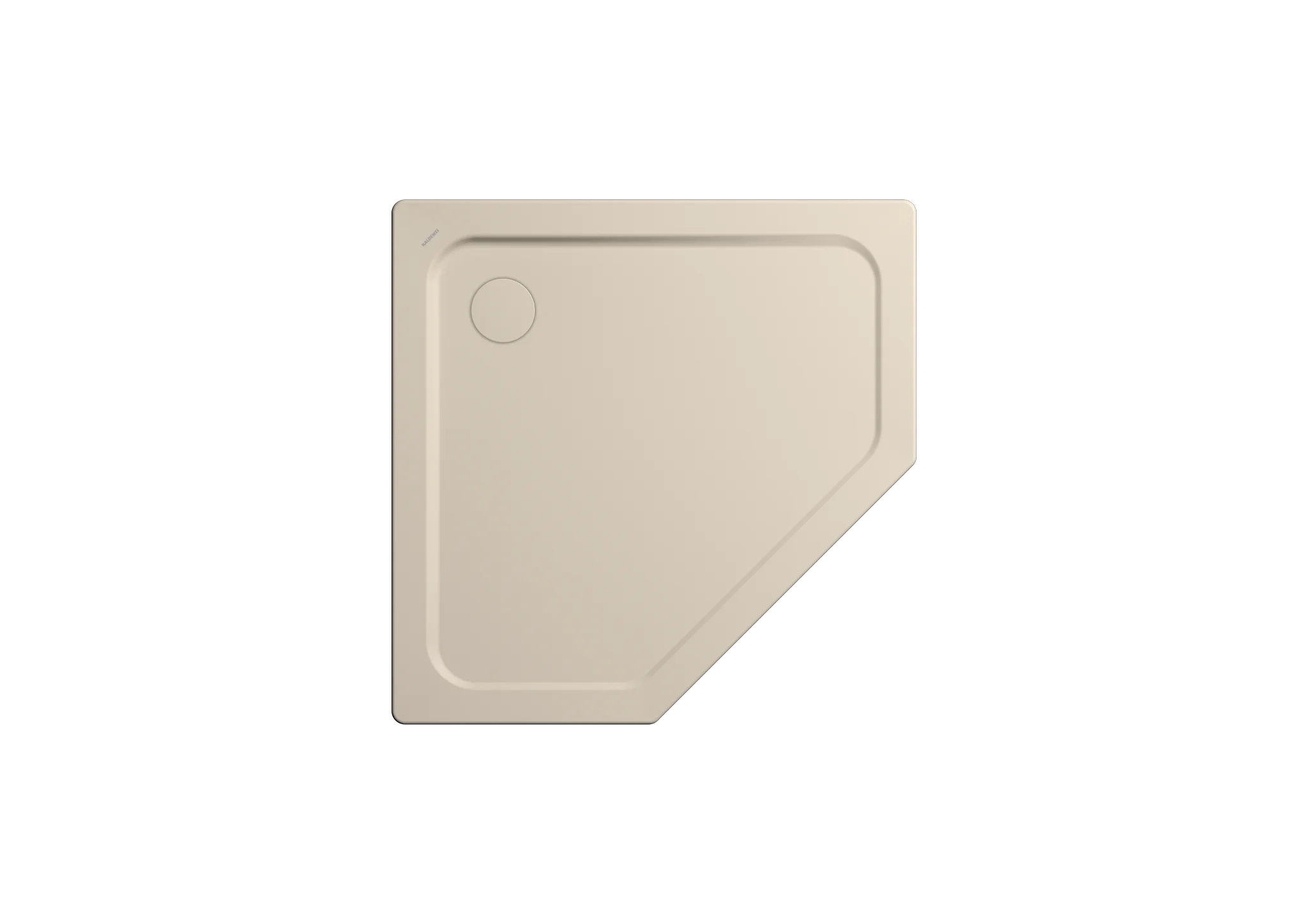 Kaldewei CORNEZZA MIT WANNENTRÄGER Duschfläche, 900x900 mm, warm beige 20, Perl-Effekt