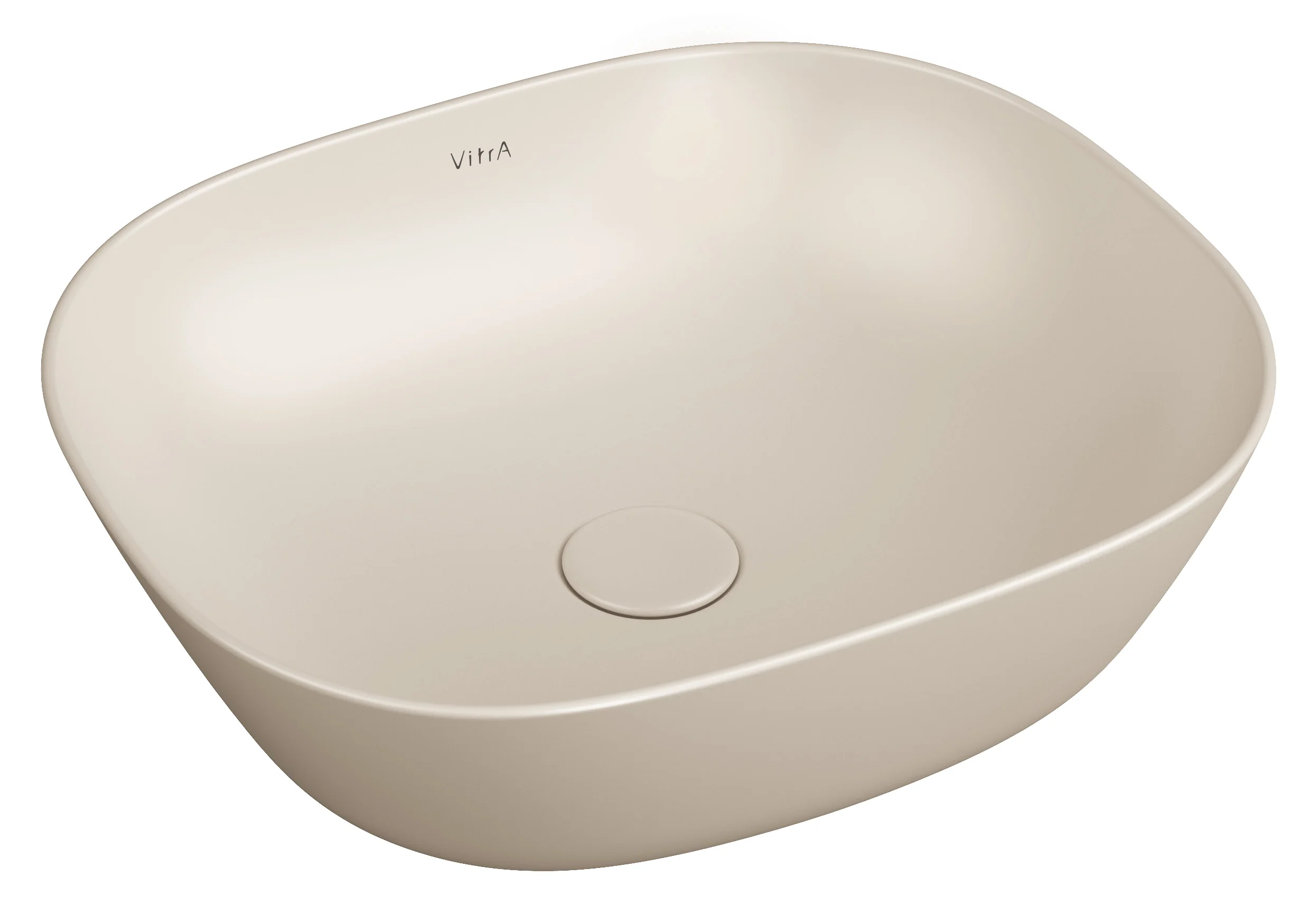 Plural Aufsatzschale flach rechteckig 45 x 38 x 14 cm Sandbeige Matt mit Oberflächenveredelung Clean