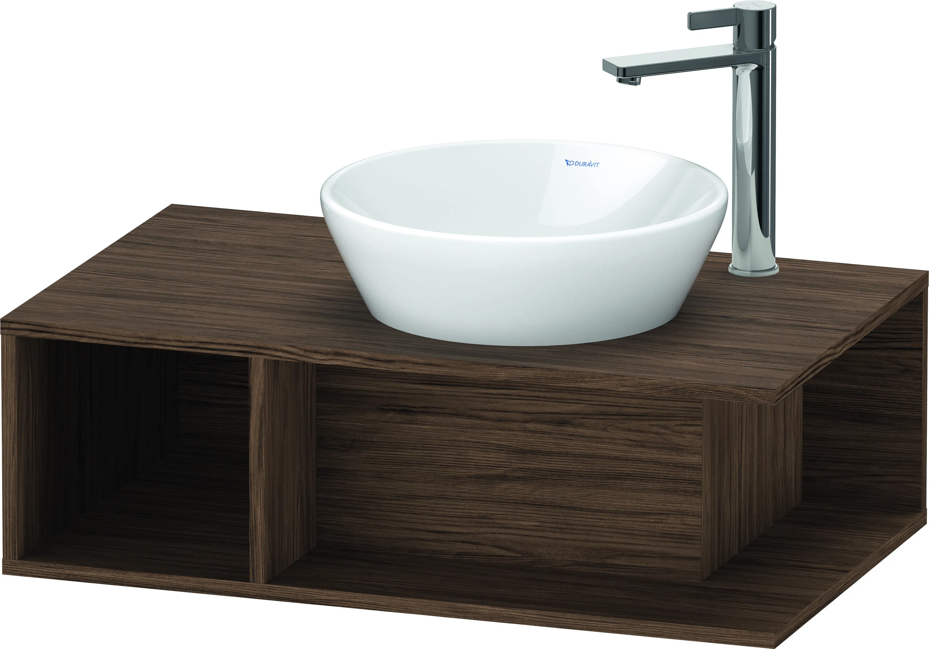 Duravit Waschtischunterschrank wandhängend „D-Neo“ 80 × 26 × 48 cm Nussbaum Dunkel Duravit Waschtischunterschrank wandhängend „D-Neo“ 80 × 26 × 48 cm Nussbaum Dunkel