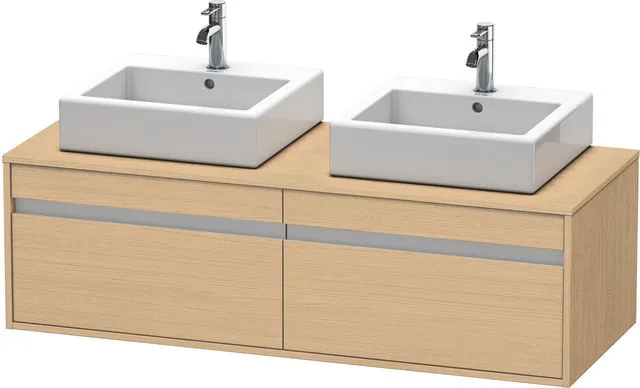 Duravit Waschtischunterschrank wandhängend „Ketho“ 140 × 42,6 × 55 cm in Eiche Natur Duravit Waschtischunterschrank wandhängend „Ketho“ 140 × 42,6 × 55 cm in Eiche Natur