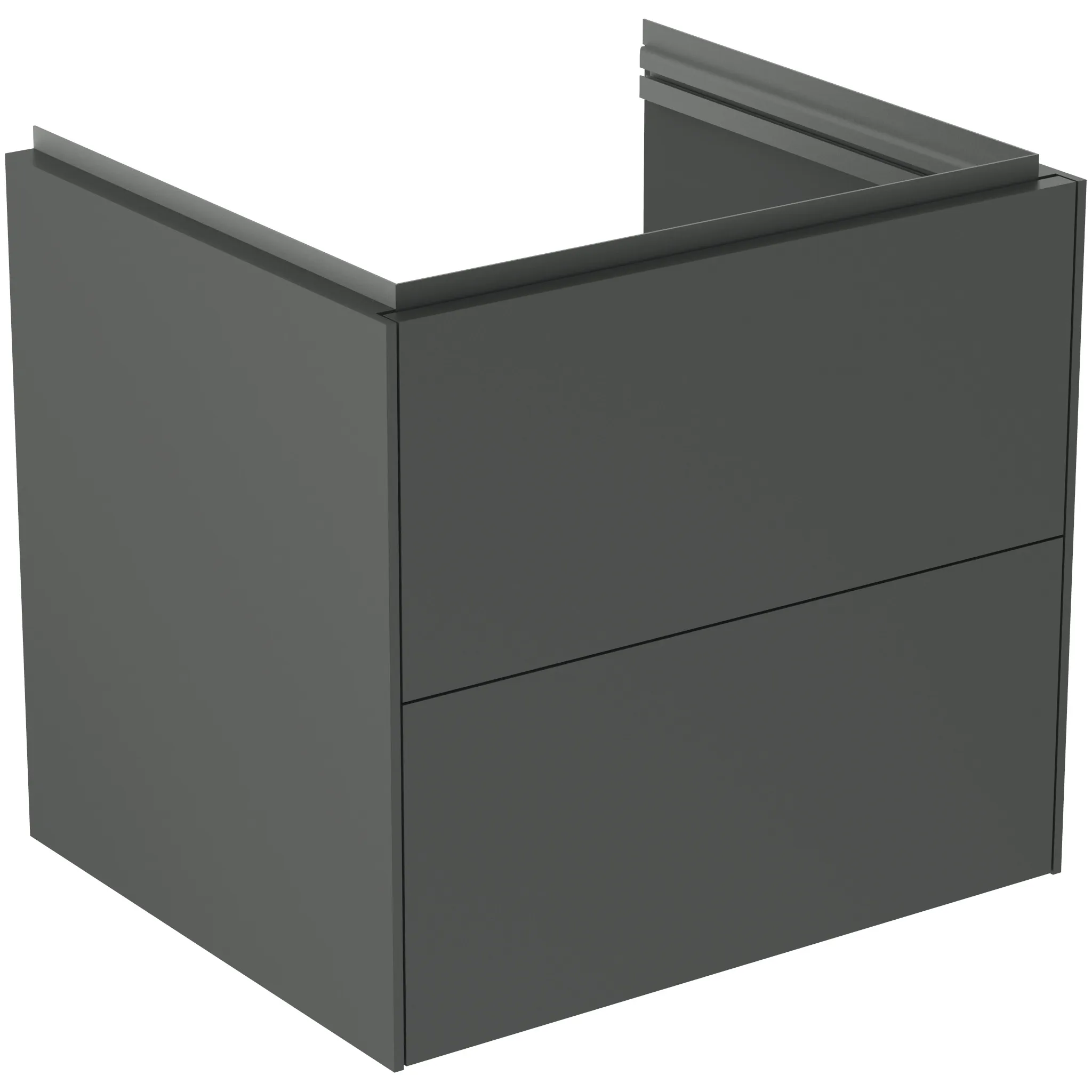 Ideal Standard Conca Möbelwaschtischunterschrank Anthrazit matt 600x505x550 mm 2 Auszüge Push-Open mit Softclose-Einzug Ideal Standard Conca Möbelwaschtischunterschrank Anthrazit matt 600x505x550 mm 2 Auszüge Push-Open mit Softclose-Einzug