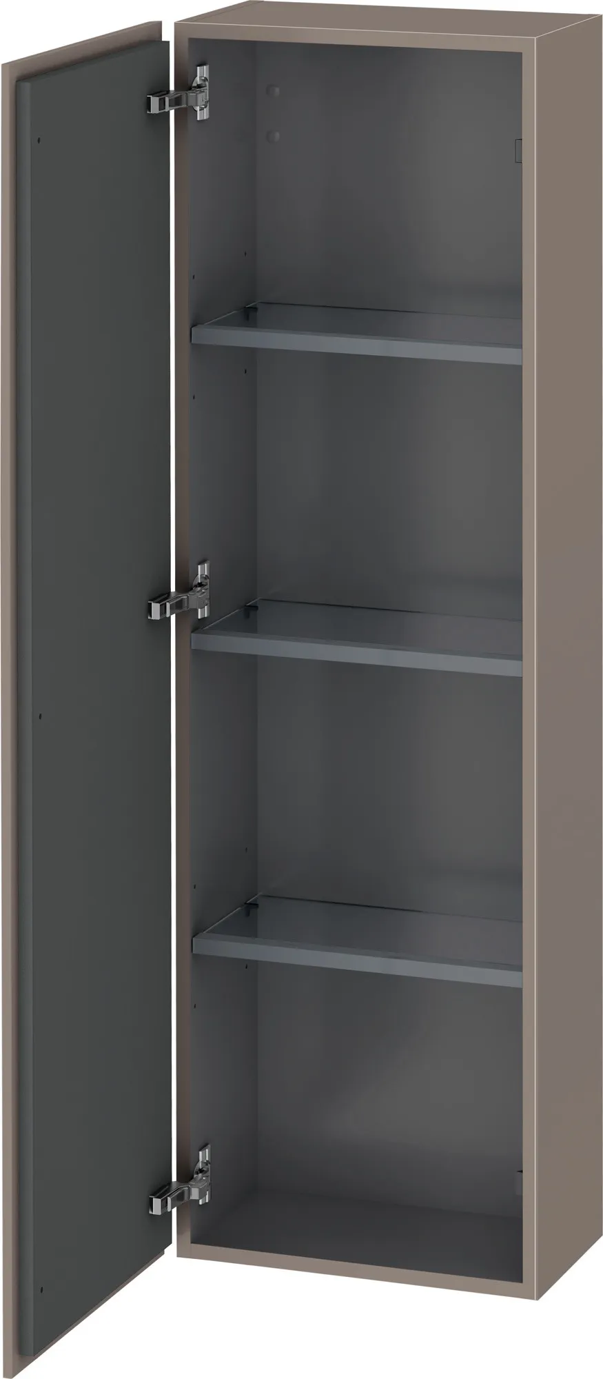 Duravit Halbhochschrank „L-Cube“ 40 × 132 × 24,3 cm Basalt Matt