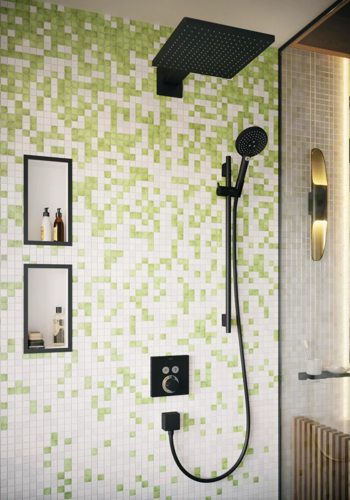 Hansgrohe XtraStoris Individual Wandnische Mattweiß mit Designrahmen 300x150x100 mm
