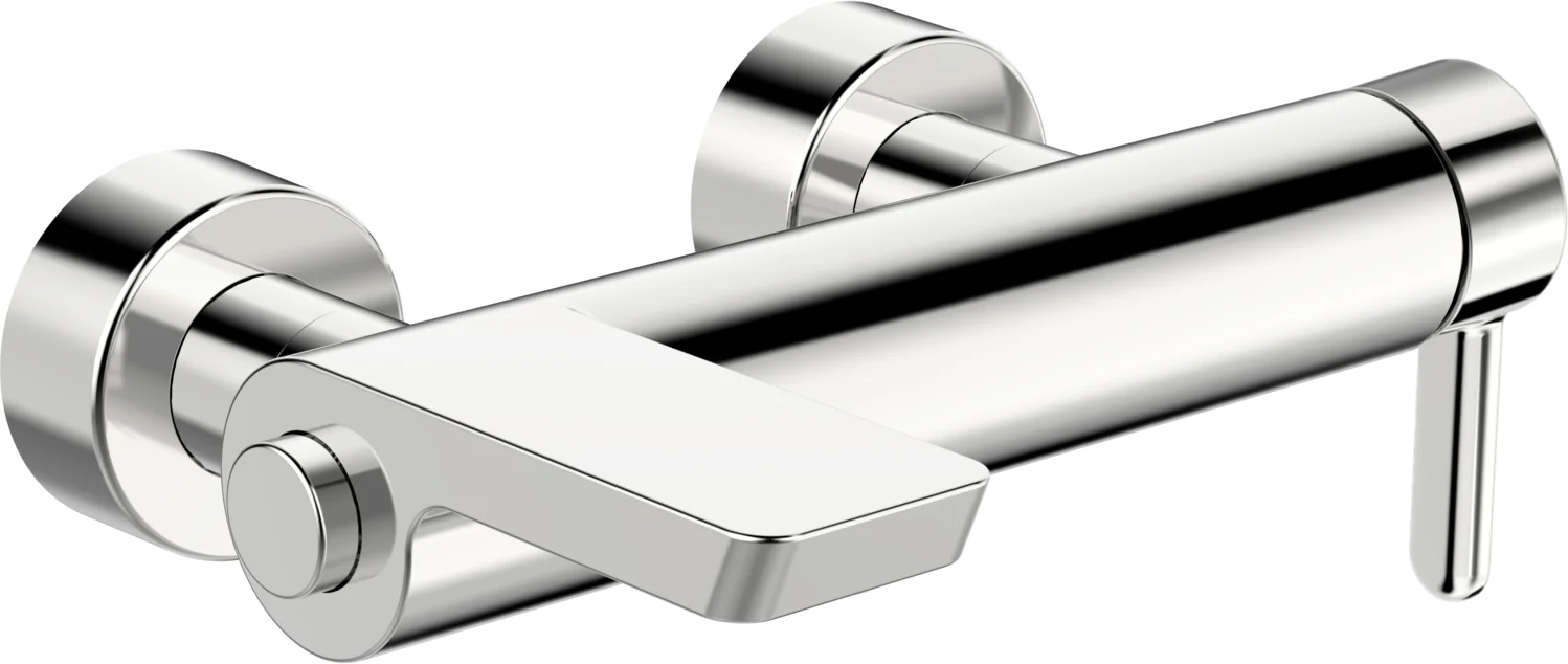 HansaDESIGNO Style EHM Wannenfüll- und Brausebatterie Chrom