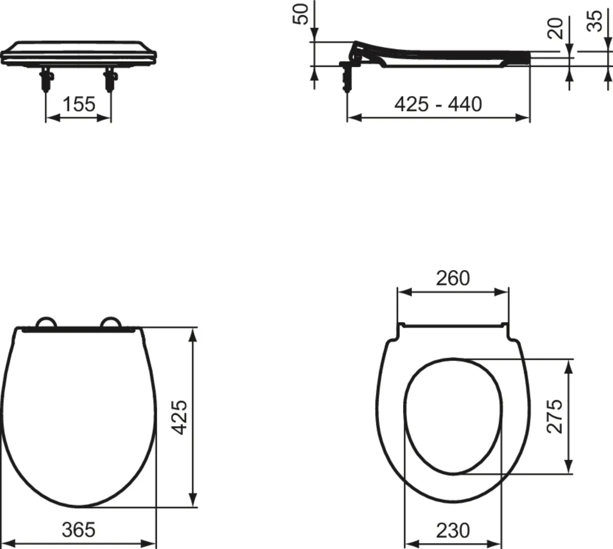 Ideal Standard WC-Sitz „Tirso“