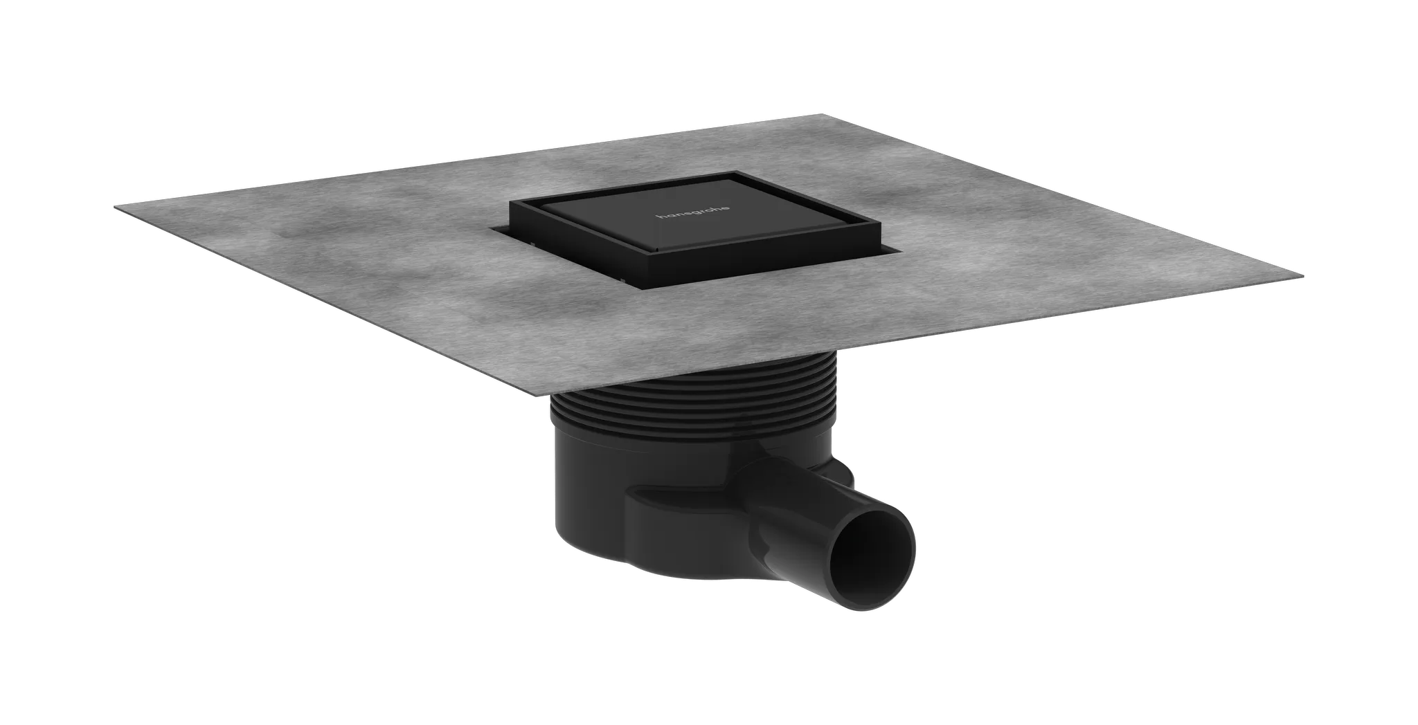 Hansgrohe RainDrain Brilliance Komplettset Punktablauf 100⁄100 rückseitig befliesbar, Mattschwarz Hansgrohe RainDrain Brilliance Komplettset Punktablauf 100⁄100 rückseitig befliesbar, Mattschwarz