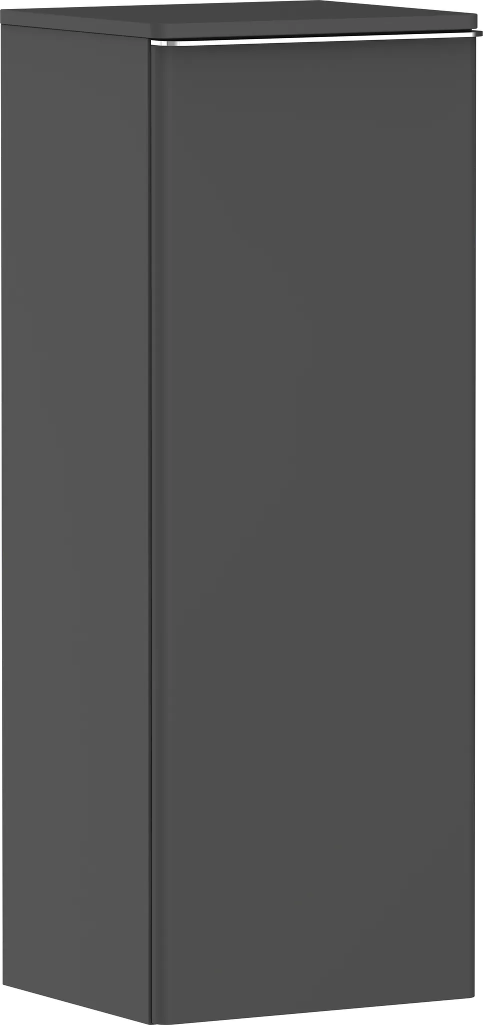 Xelu Q Halbhochschrank Diamantgrau Matt 400/350, Türanschlag rechts Chrom Xelu Q Halbhochschrank Diamantgrau Matt 400/350, Türanschlag rechts Chrom