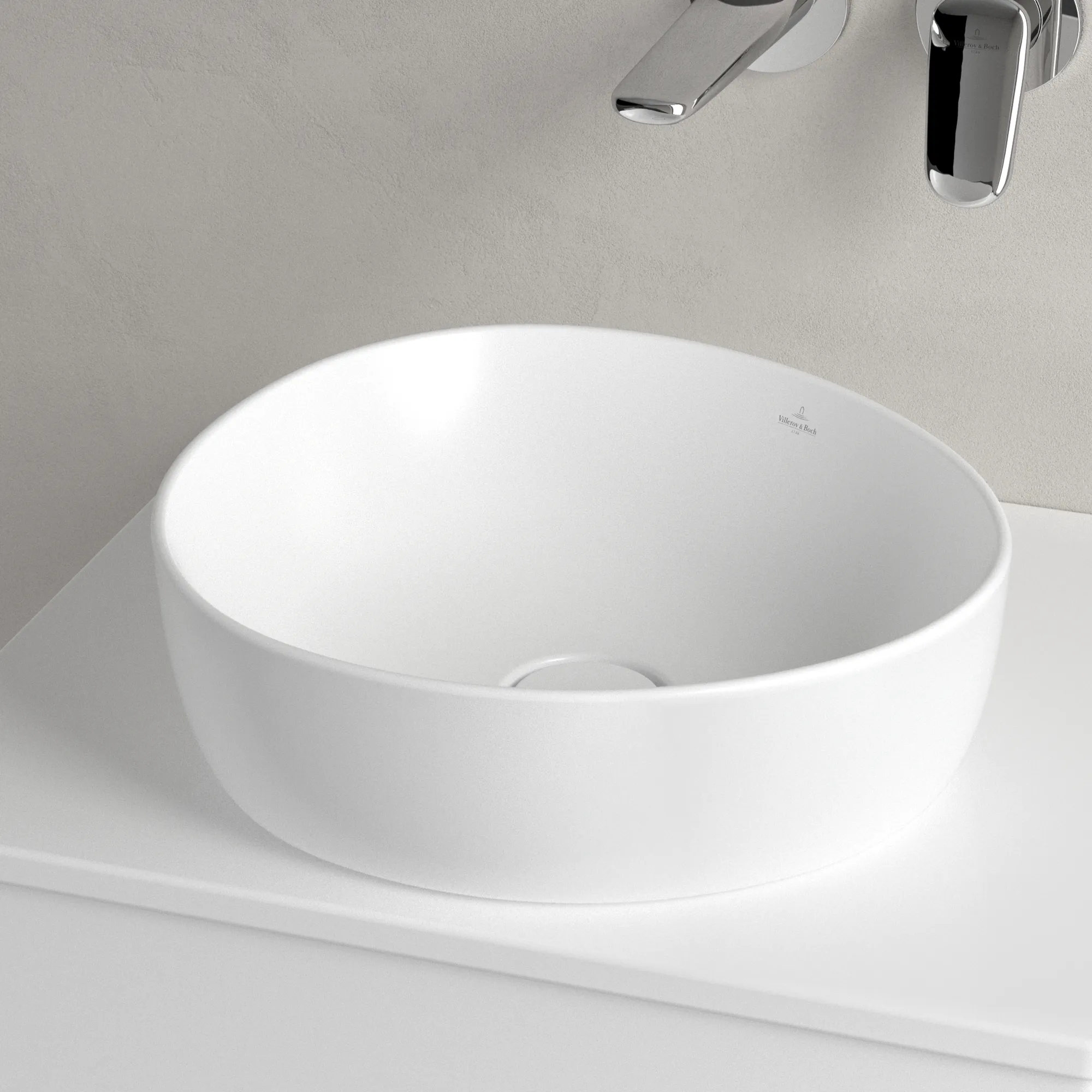 Villeroy & Boch Aufsatzwaschbecken Antao, asymmetrisch, Stone White CeramicPlus, 400x395x145 mm, TitanCeram, Country-Stil Villeroy & Boch Aufsatzwaschbecken Antao, asymmetrisch, Stone White CeramicPlus, 400x395x145 mm, TitanCeram, Country-Stil