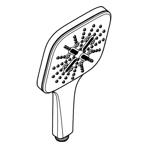 Grohe Rainshower SmartActive 130 Cube Handbrause, 3 Strahlarten, cool sunrise geb. Grohe Rainshower SmartActive 130 Cube Handbrause, 3 Strahlarten, cool sunrise geb.