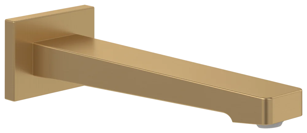 Villeroy & Boch Badewannenauslauf Architectura Square, Brushed Gold, 75 x 224 x 55 mm, Wandmontage Villeroy & Boch Badewannenauslauf Architectura Square, Brushed Gold, 75 x 224 x 55 mm, Wandmontage