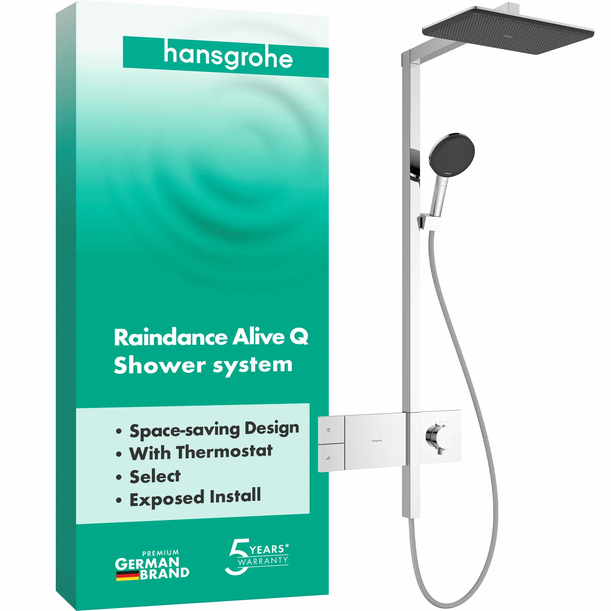 Hansgrohe Raindance Alive Q Showerpipe 210⁄340 1jet mit ShowerSelect Comfort, Chrom Hansgrohe Raindance Alive Q Showerpipe 210⁄340 1jet mit ShowerSelect Comfort, Chrom
