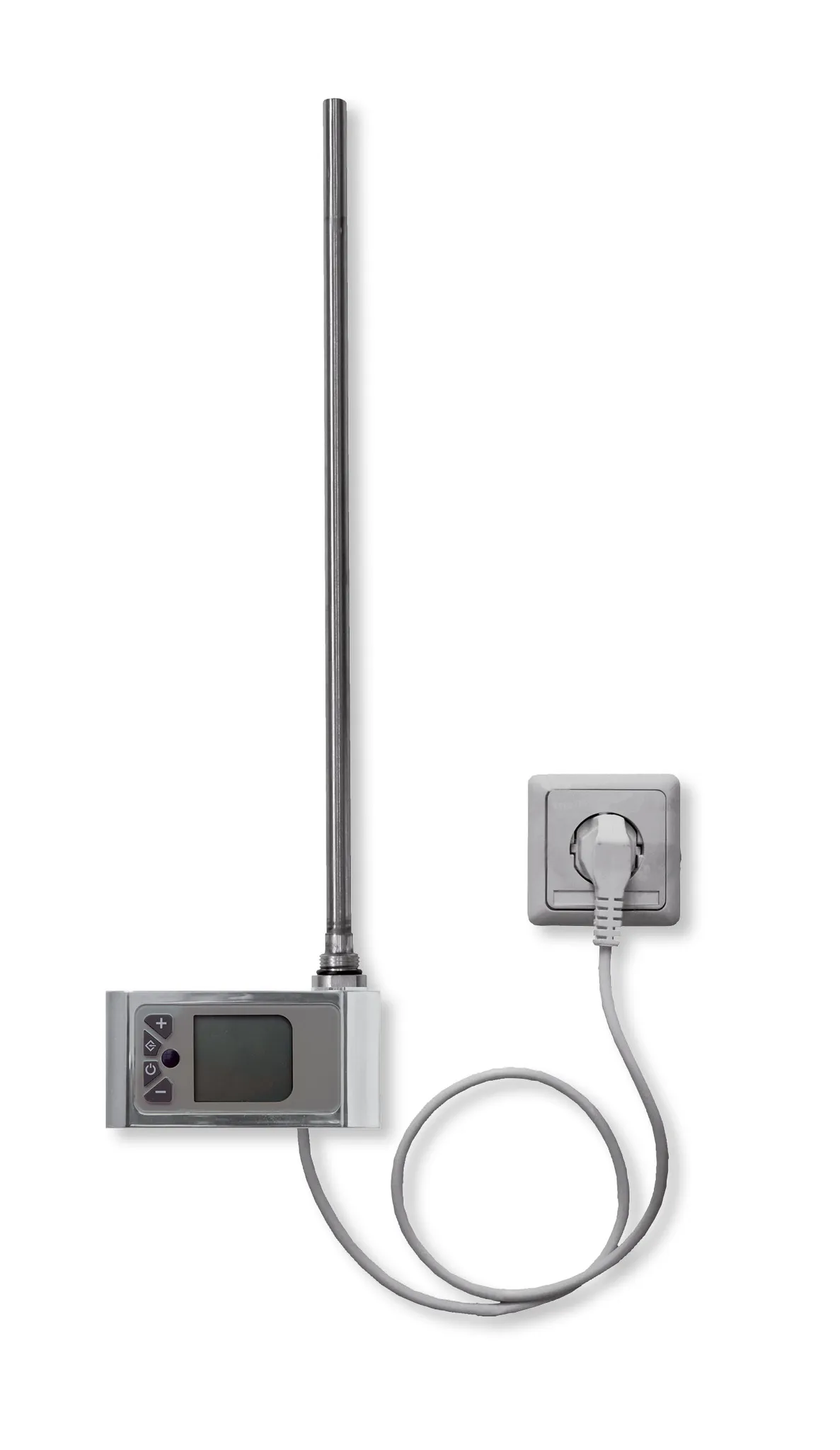 Heizstab Serie P Ausführung Trend D, Uhrenraumthermostat chrom, 230 V, 1200 W