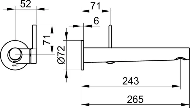 KEUCO EDITION 400 Einhebel-Waschtischmischer Unterputz 1 Loch verchromt KEUCO EDITION 400 Einhebel-Waschtischmischer Unterputz 1 Loch verchromt