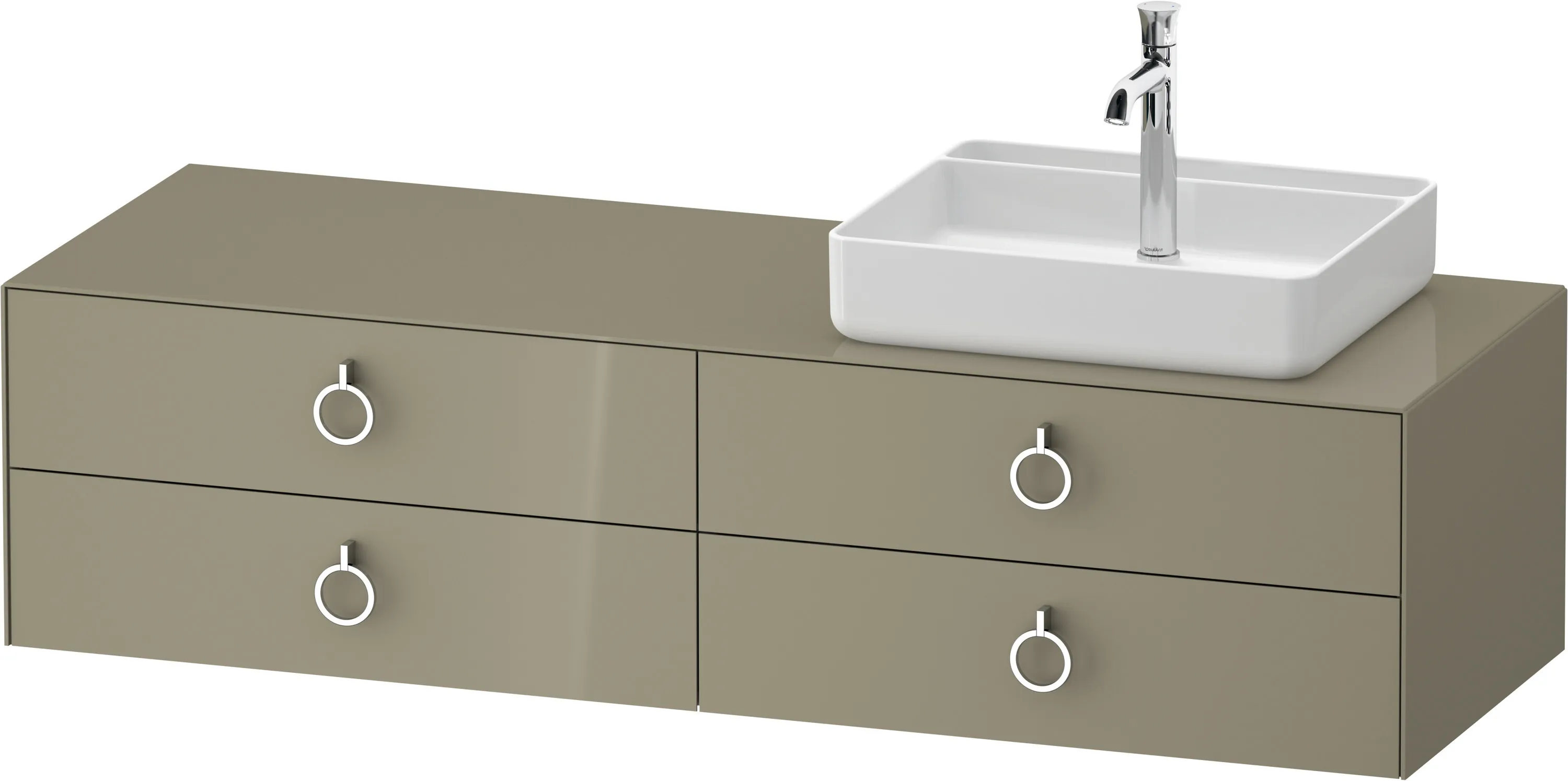 Duravit Waschtischunterschrank „White Tulip“, mit Beleuchtung