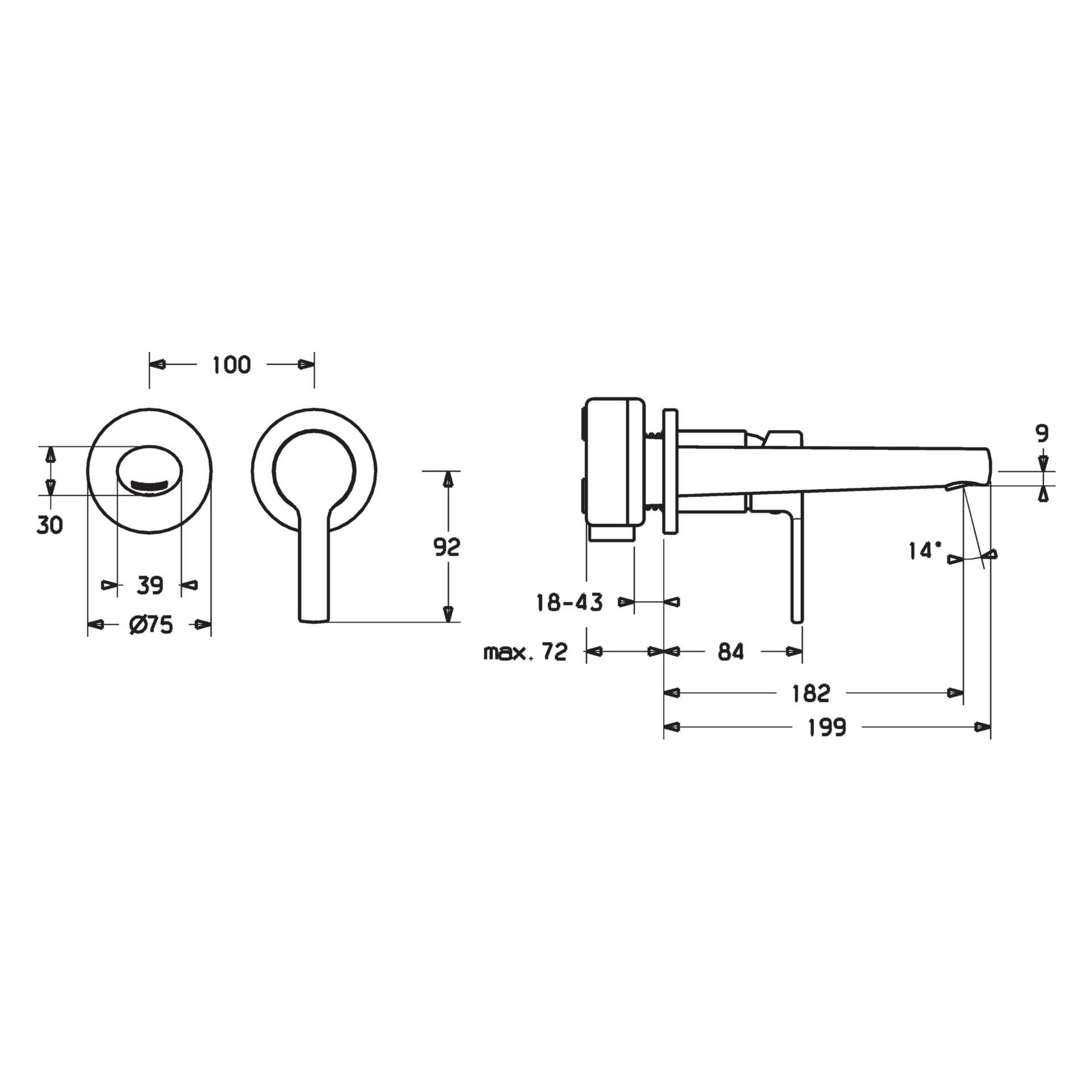 HansaRONDA Waschtischarmatur Hansaronda neu Einhebelmischer Fertigmontageset für Waschtischbatterie 0383 Rosette rund Ausladung 182 mm DN15 Chrom HansaRONDA Waschtischarmatur Hansaronda neu Einhebelmischer Fertigmontageset für Waschtischbatterie 0383 Rosette rund Ausladung 182 mm DN15 Chrom