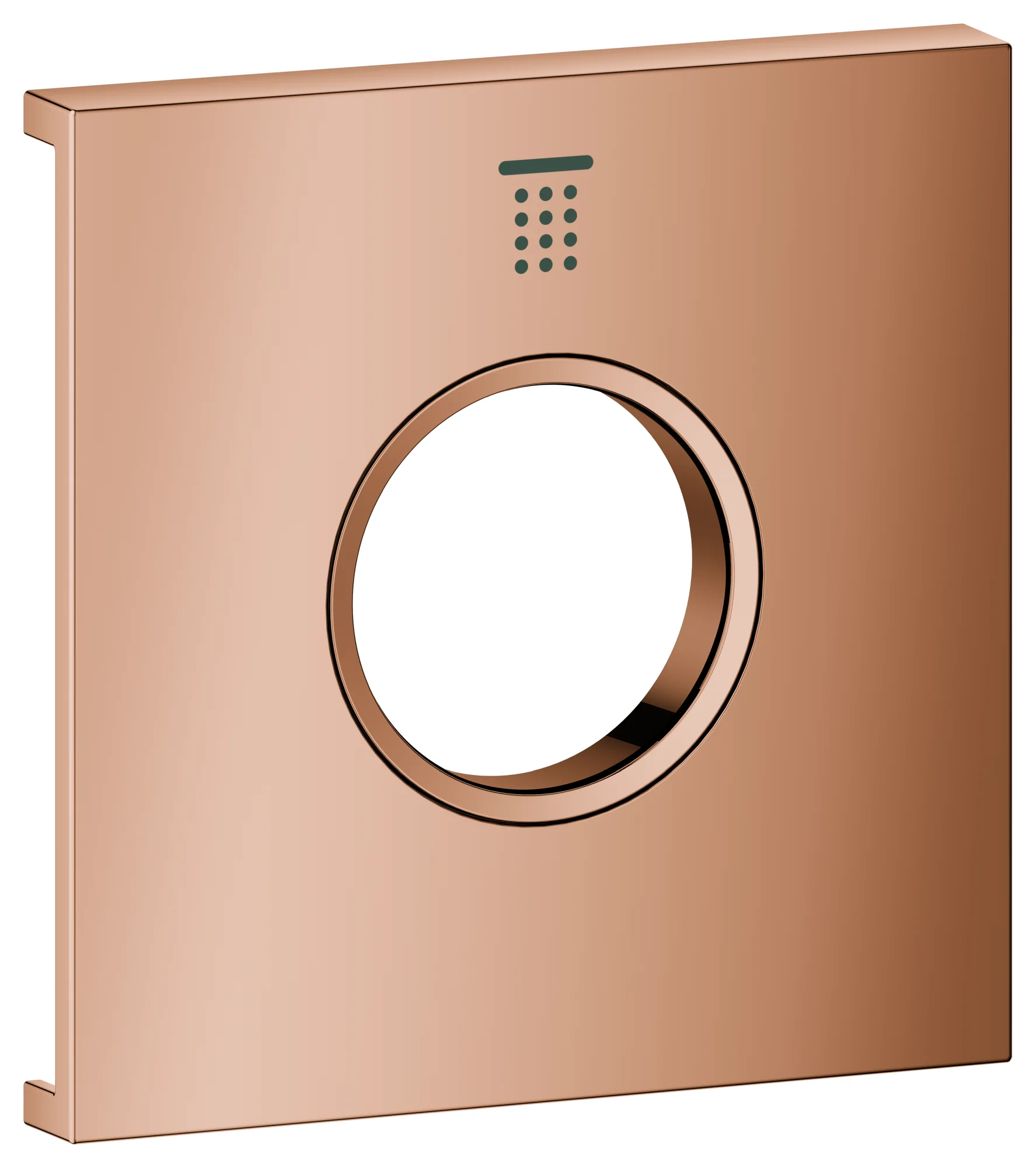 Metallplatte Grohtherm Aqua Tiles 106887, Symbol Kopfbrause 1, für Grohtherm Aqua Tiles Unterputz-Thermostate, chrom